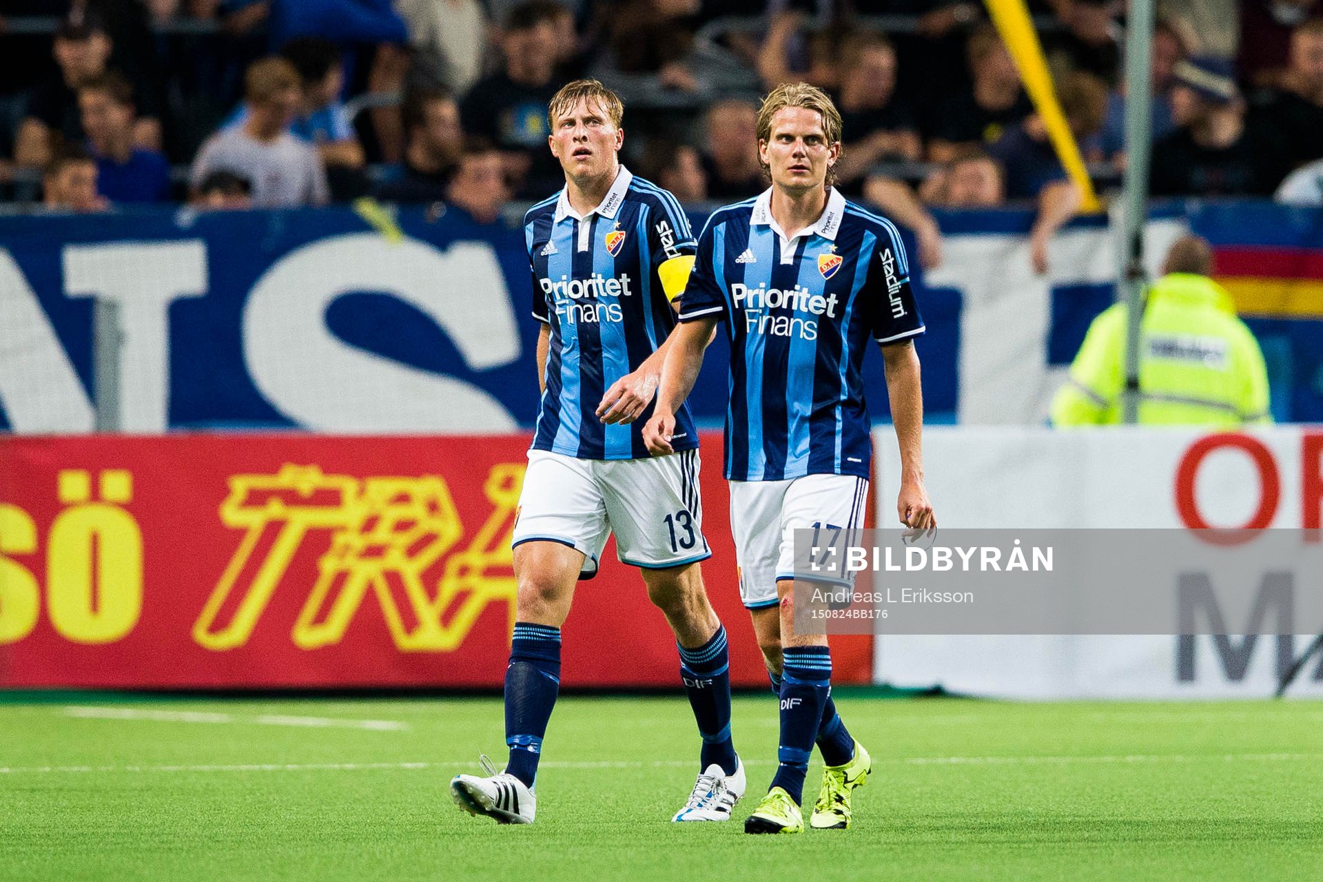 Djurgårdens Emil Bergström och Tim Björkström