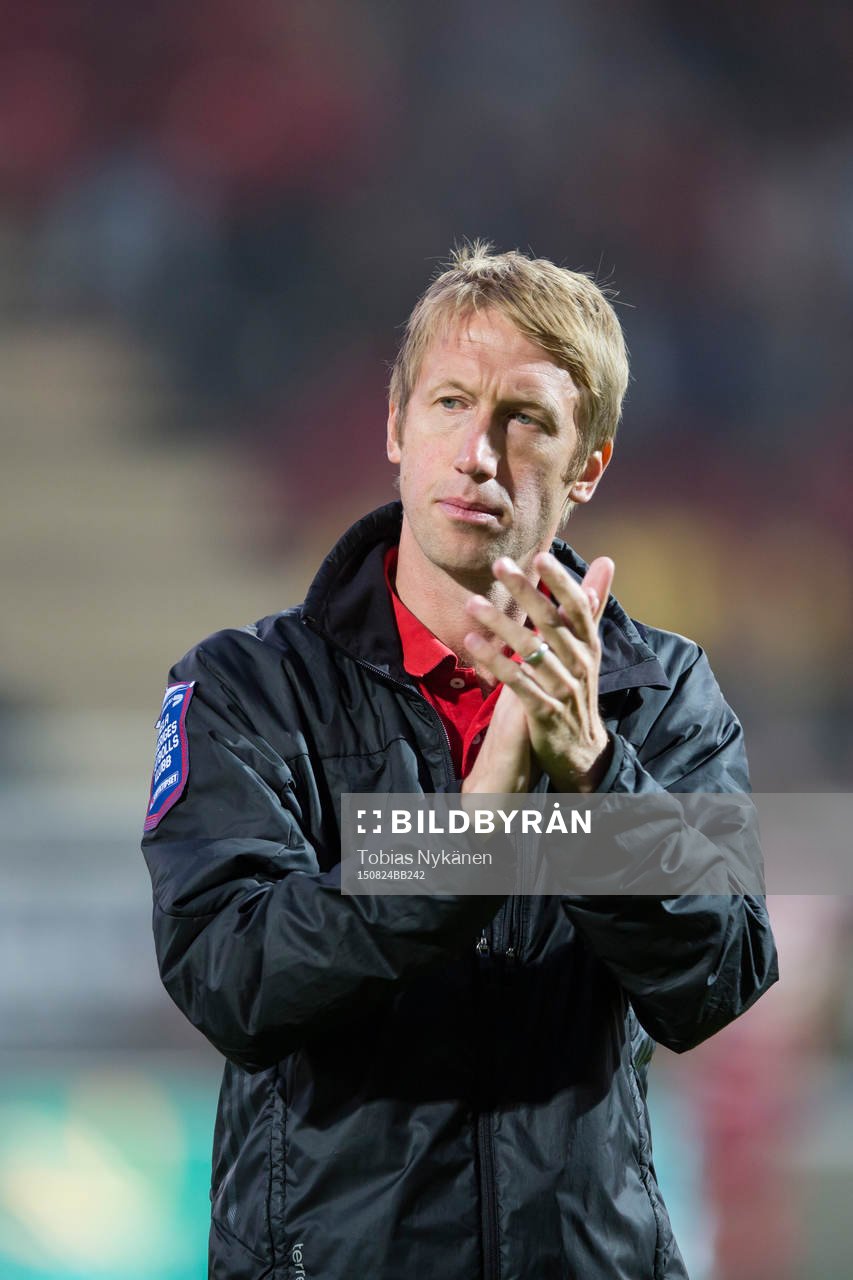 Östersunds tränare Graham Potter tackar publiken