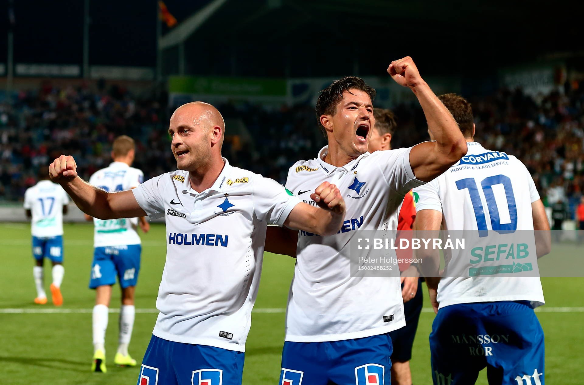 Norrköpings Daniel Sjölund och Norrköpings David Boo