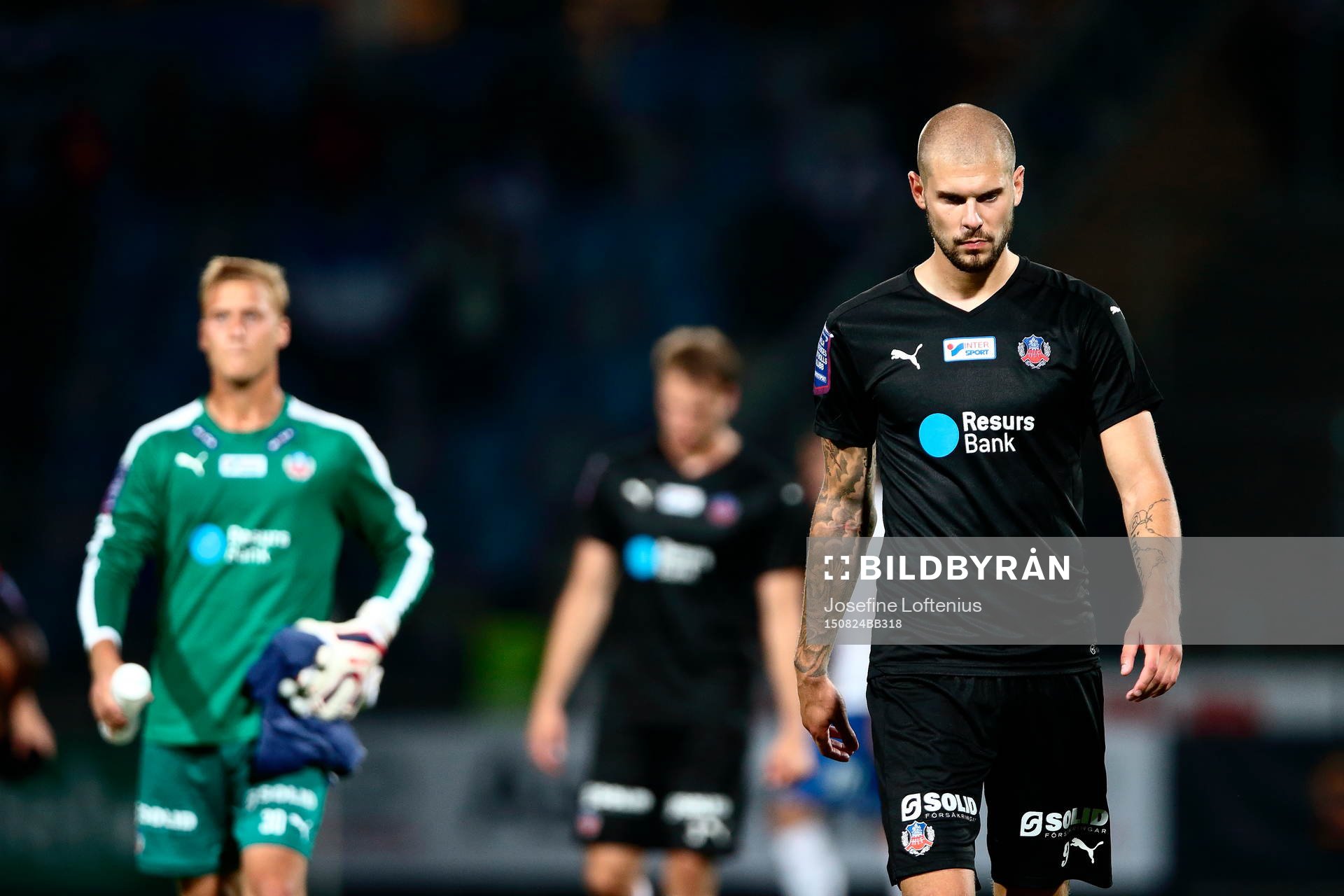 Helsingborgs Robin Simovic deppar