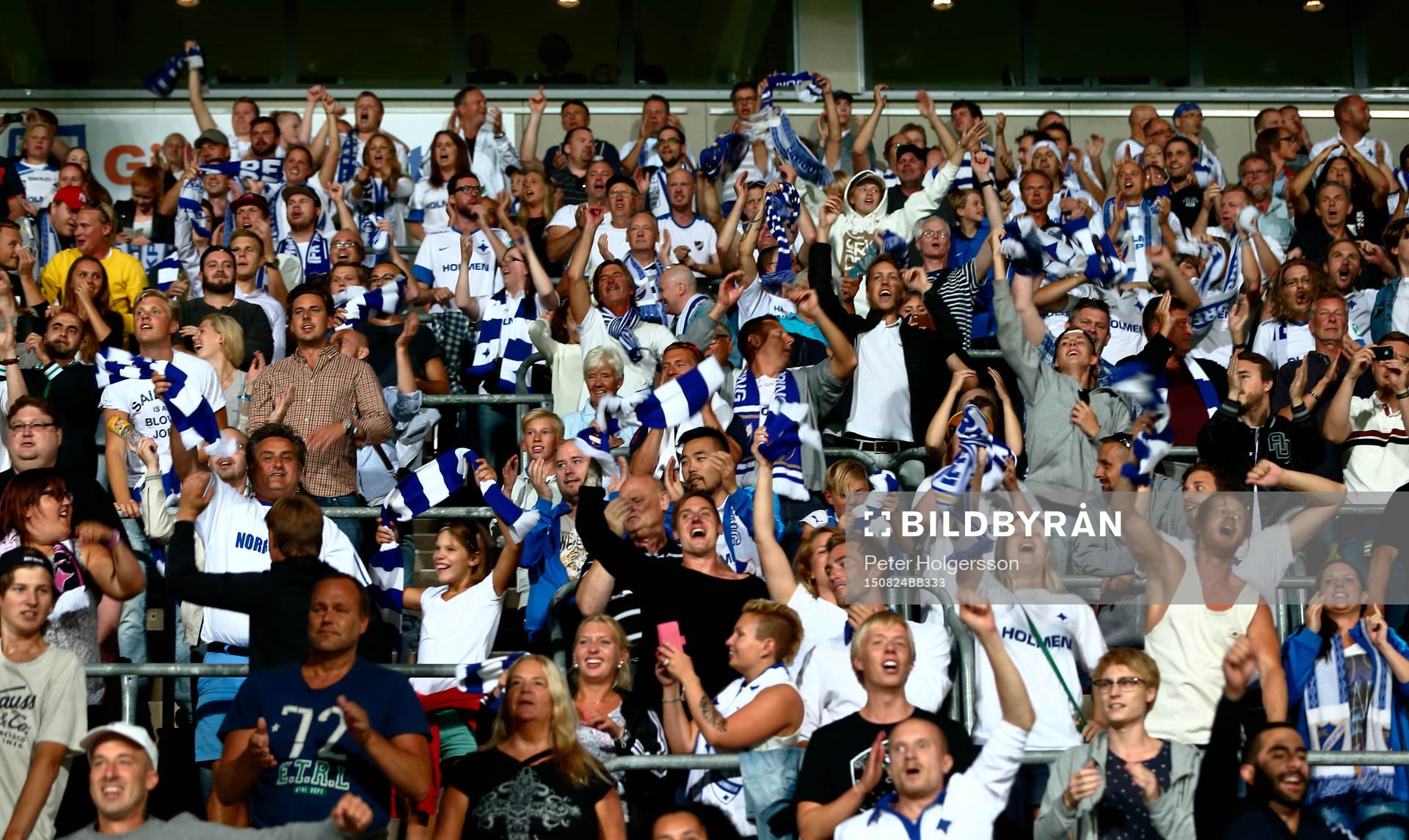 Norrköpings supporters jublar