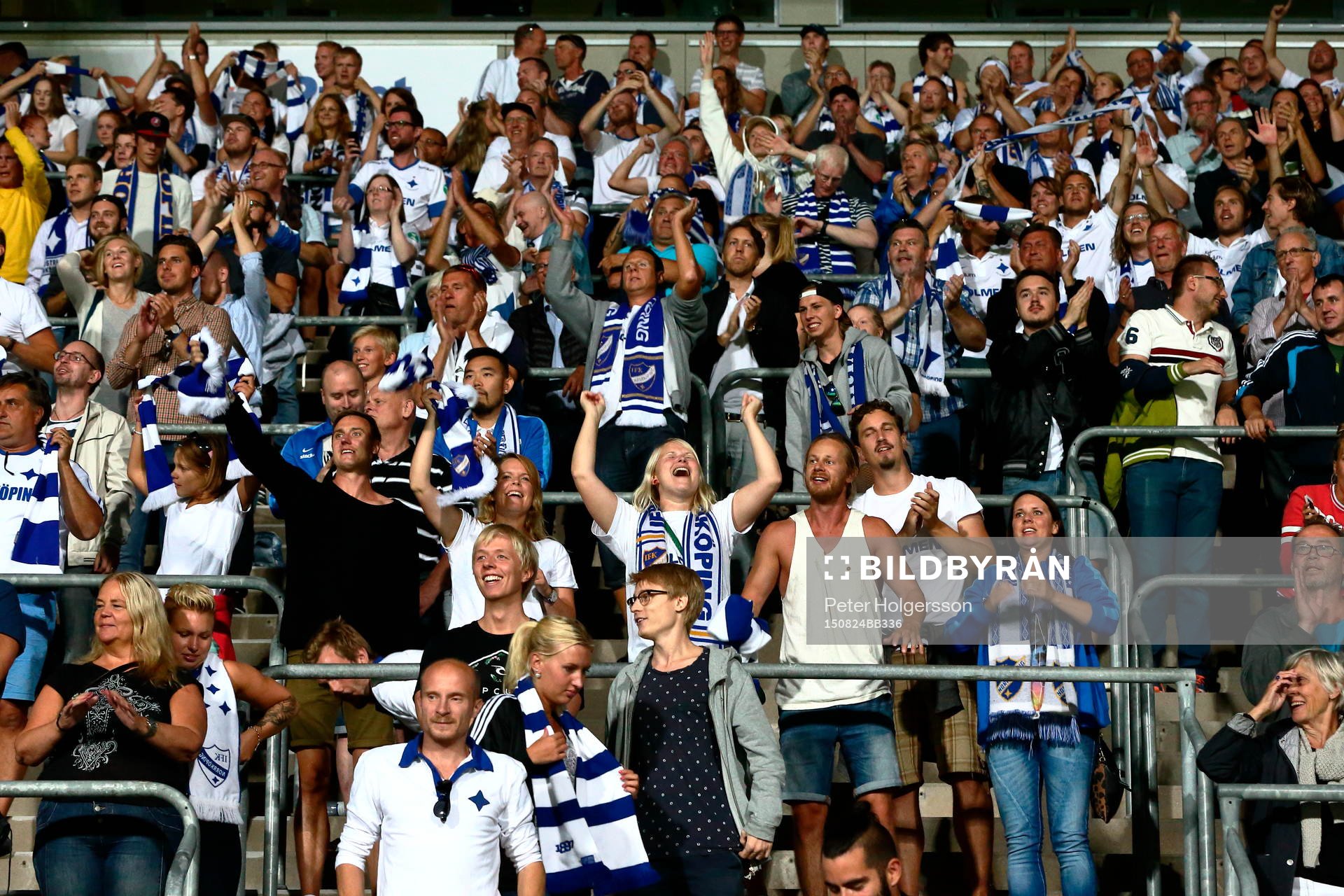 Norrköpings supporters jublar