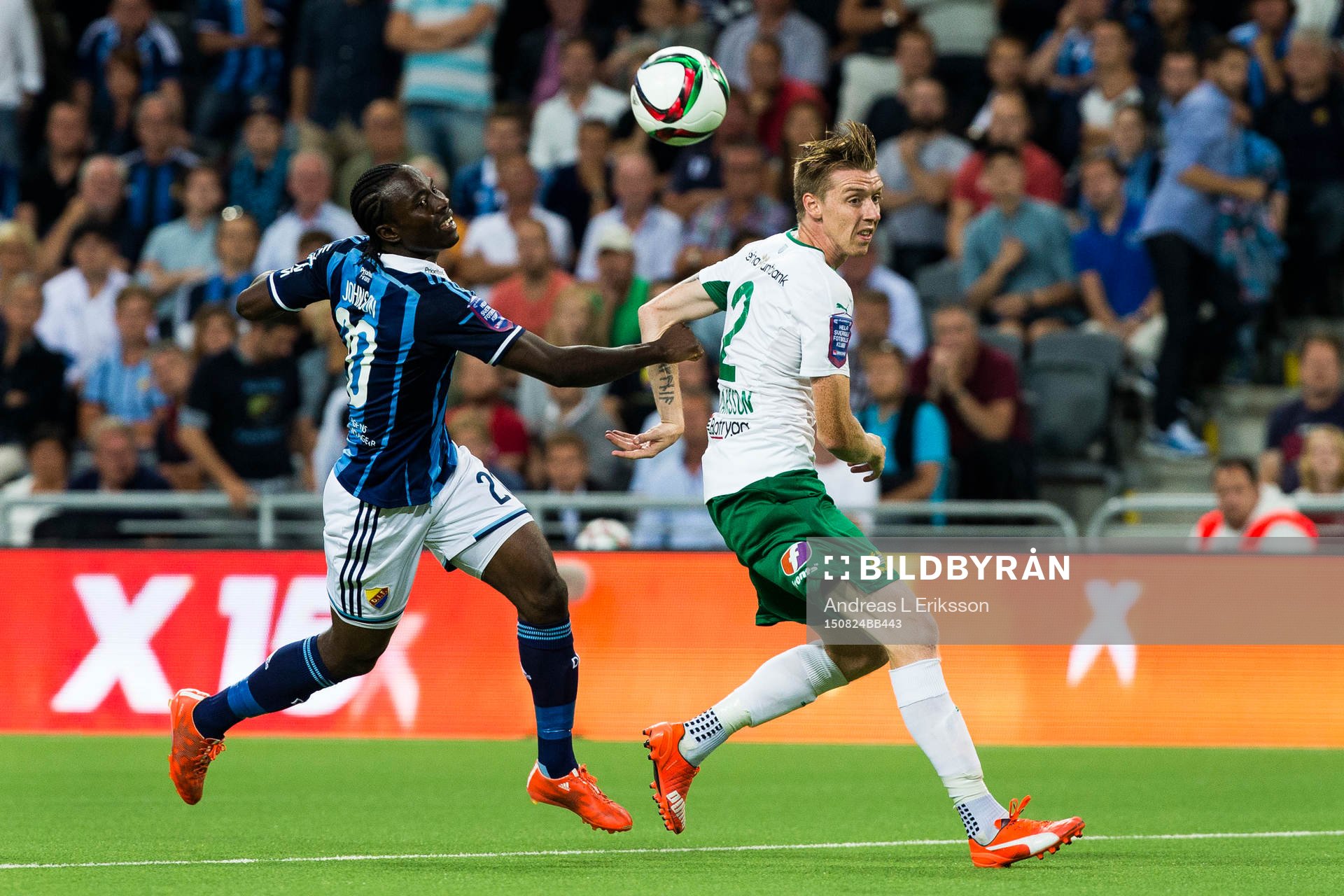 Djurgårdens Sam Johnson och Hammarbys Birkir Már