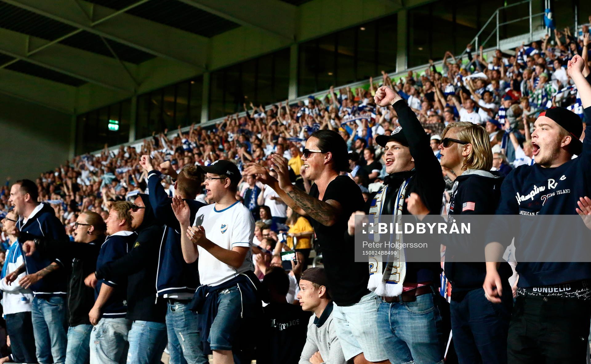 Norrköpings supporters jublar
