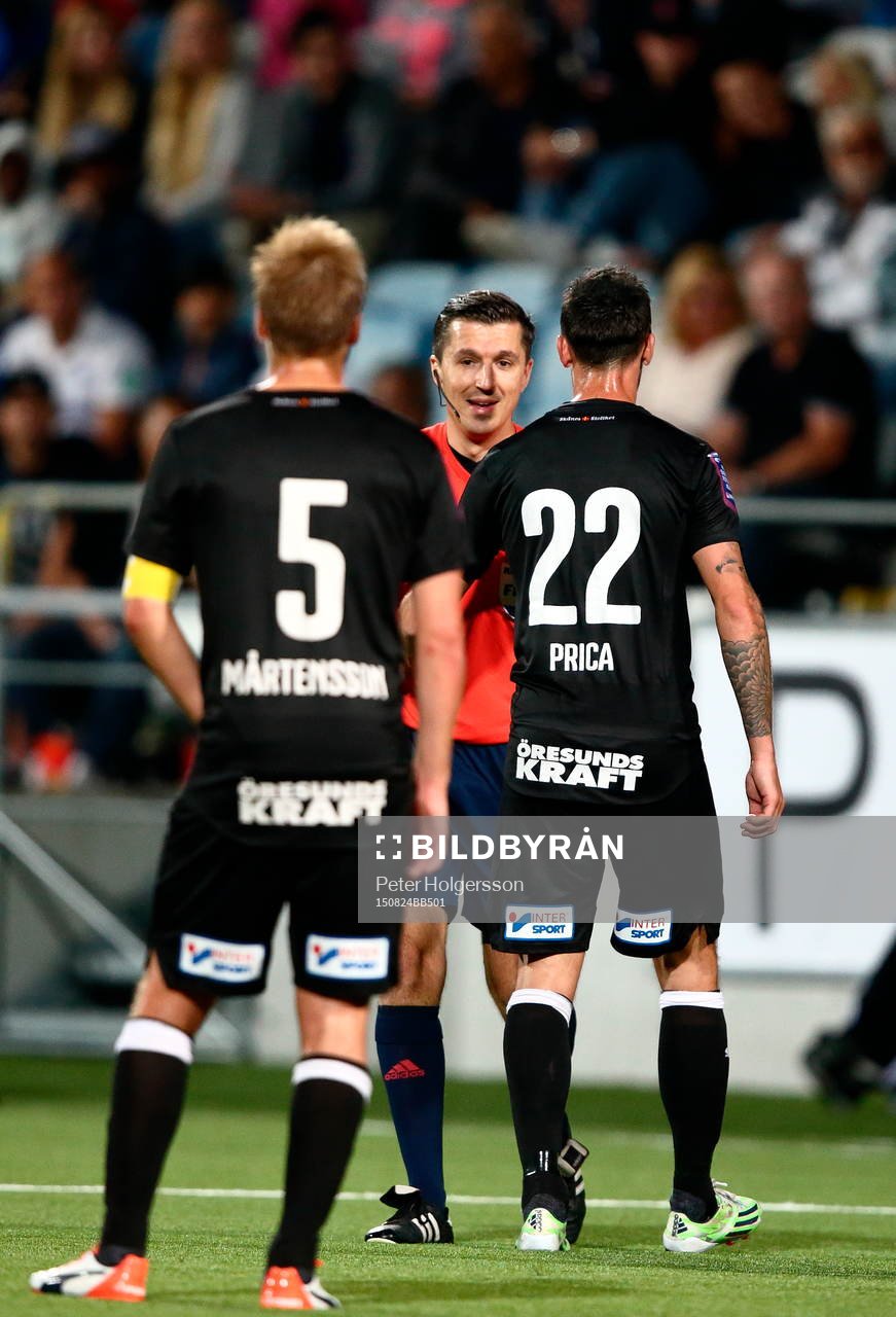Dmare Bojan Panzic med Helsingborgs Rade Prica