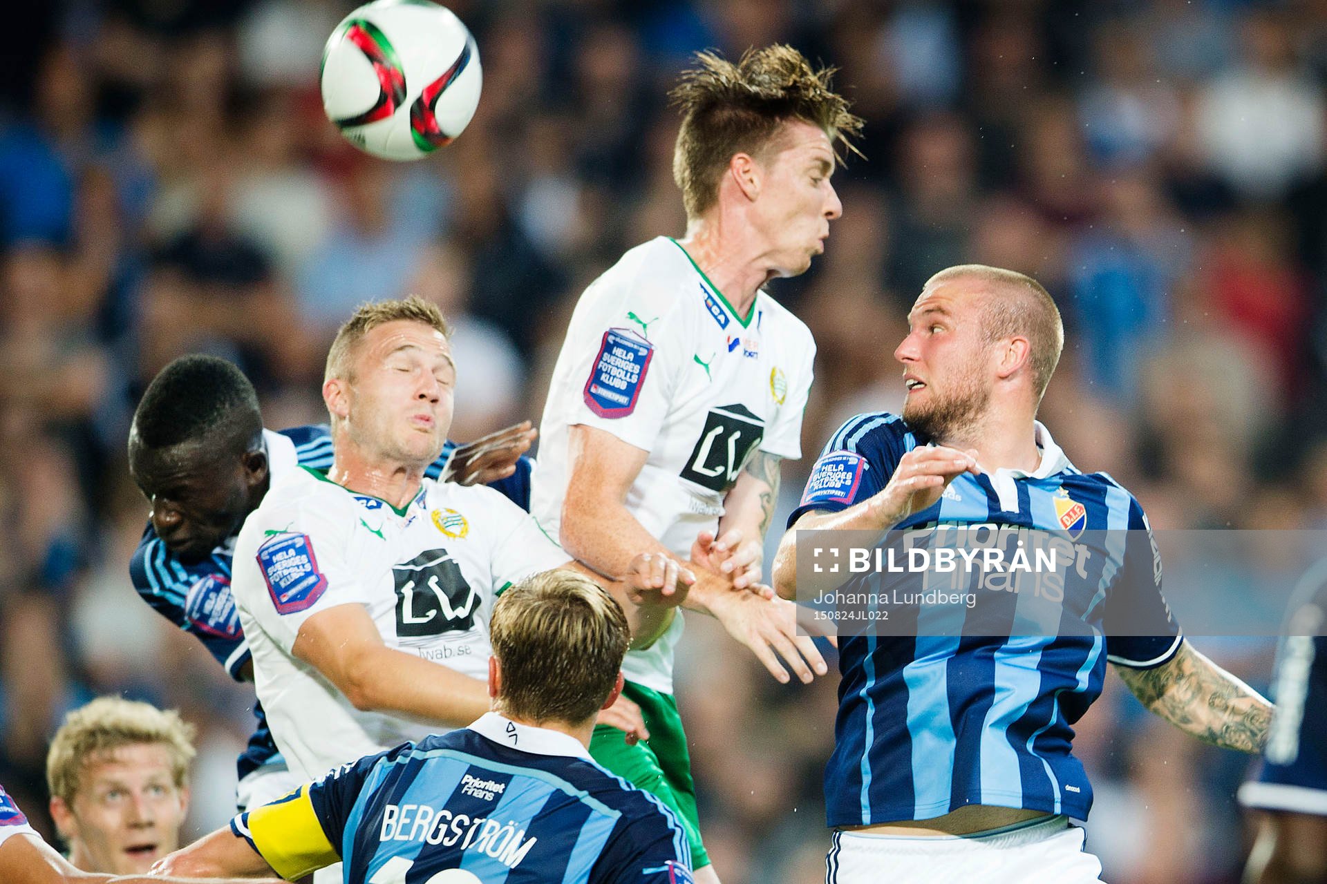 Hammarbys Mats Solheim och Birkir Már Saevarsson i en