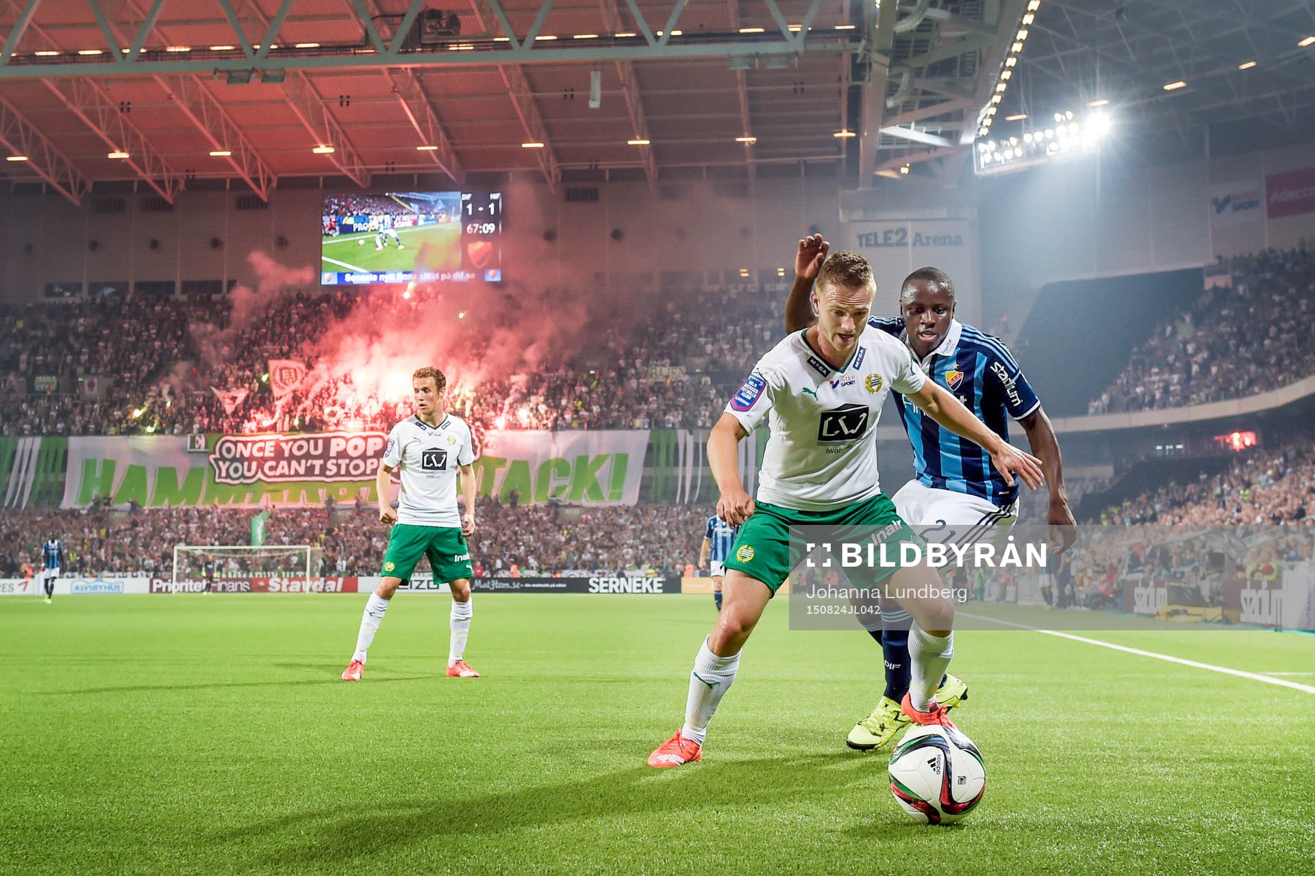 Hammarbys Mats Solheim och Djurgårdens Nyasha Mushekwi
