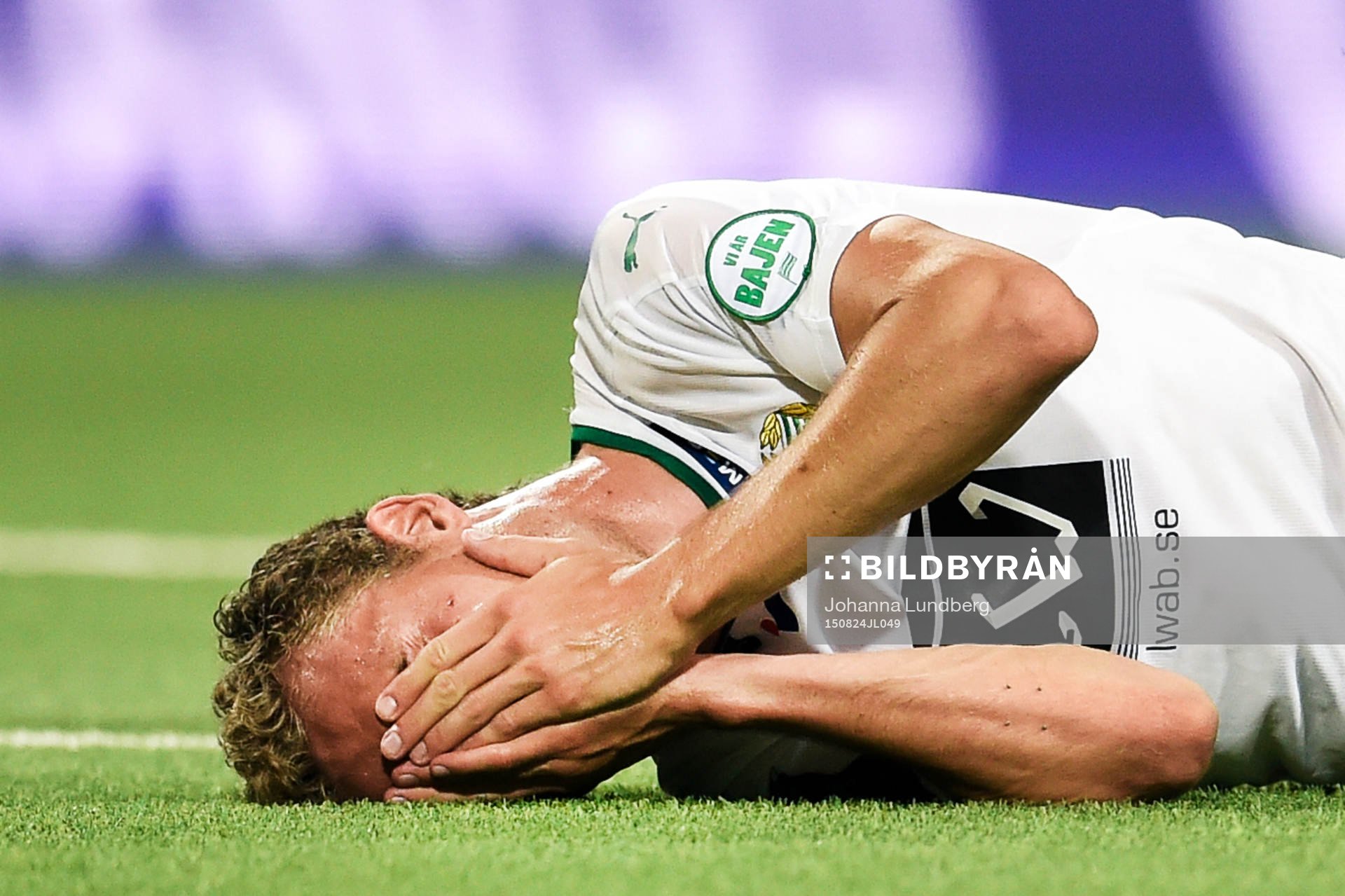Hammarbys Fredrik Torsteinbö har ont