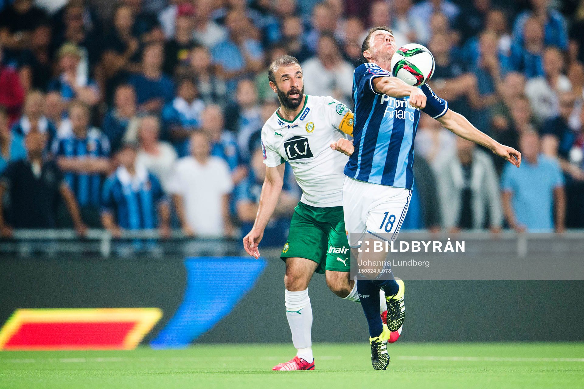 Hammarbys Kennedy Bakircioglu och Djurgårdens Kerim Mrabti