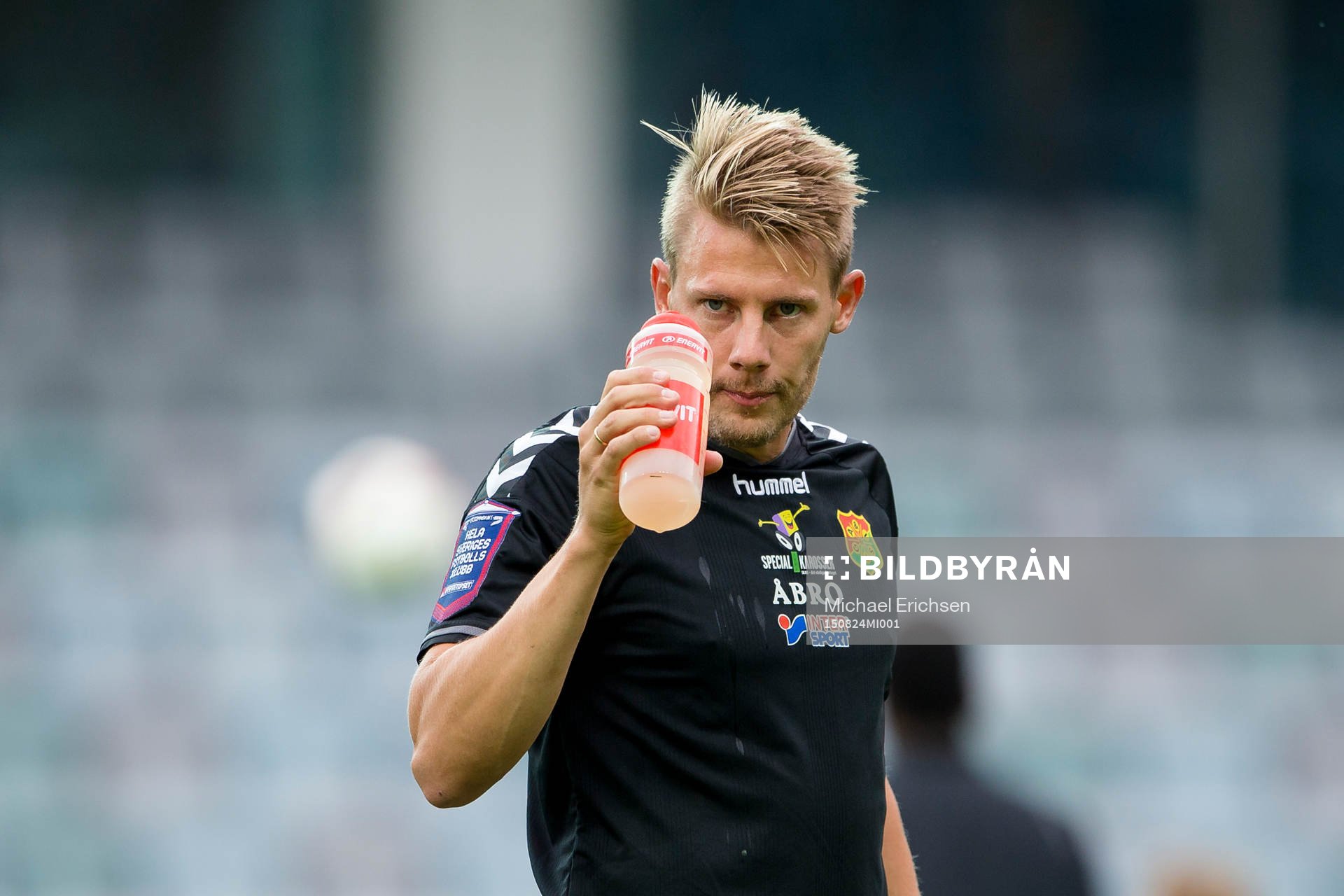 GAIS Patrik Ingelsten på uppvärmningen fotbollsmatchen i