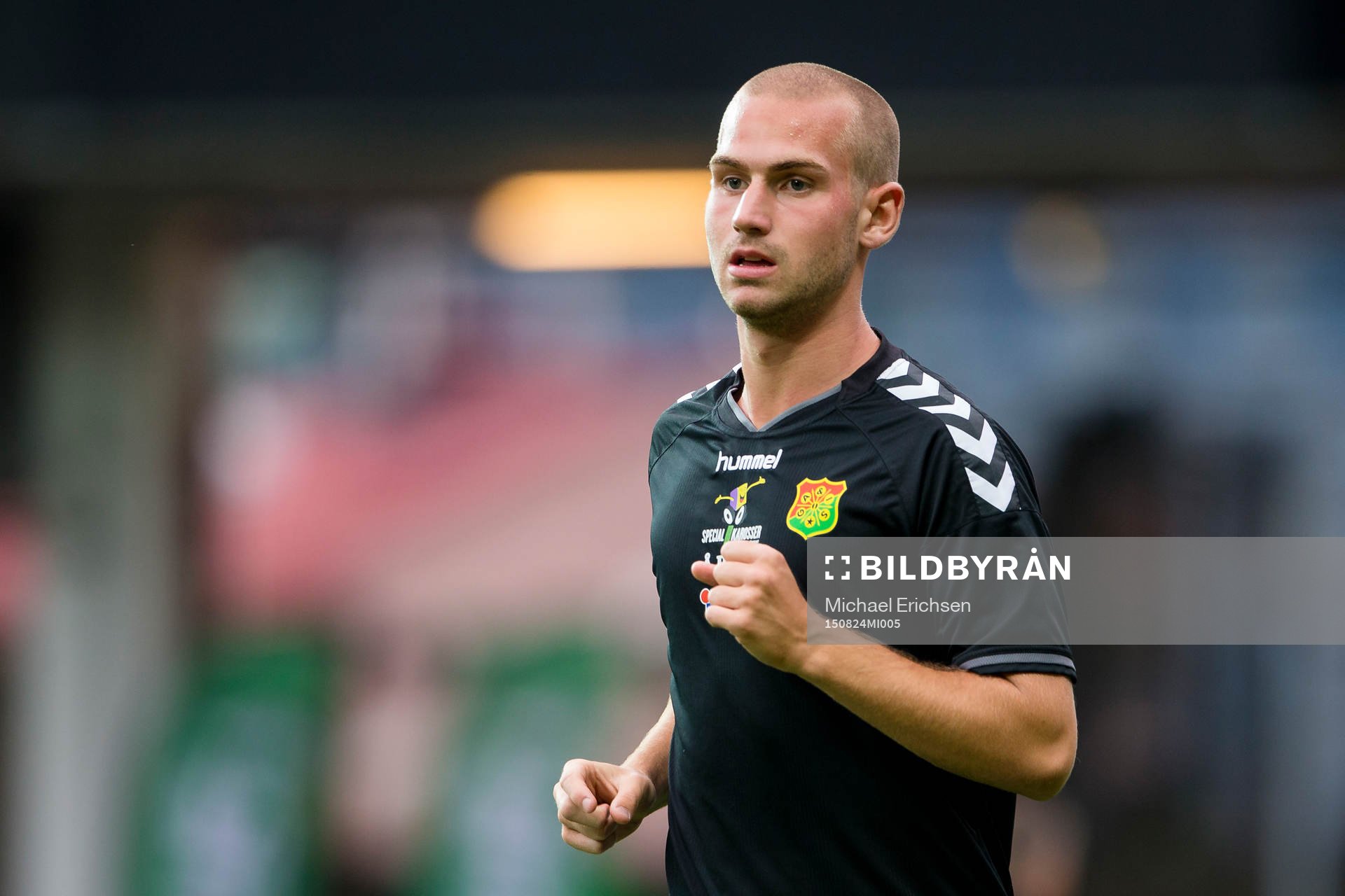 GAIS Sebastian Starke Hedlund innan fotbollsmatchen i