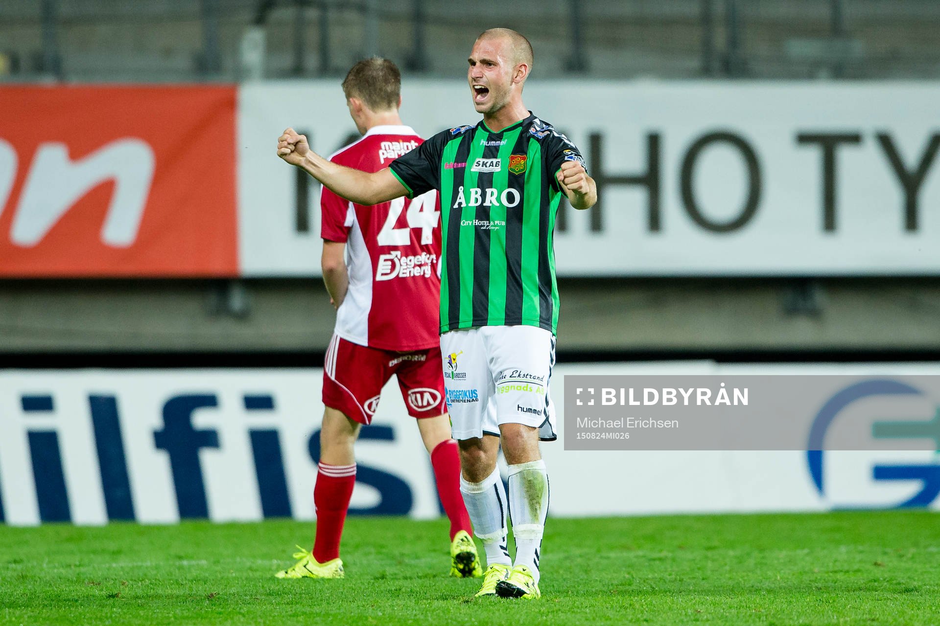 GAIS Sebastian Starke Hedlund jublar