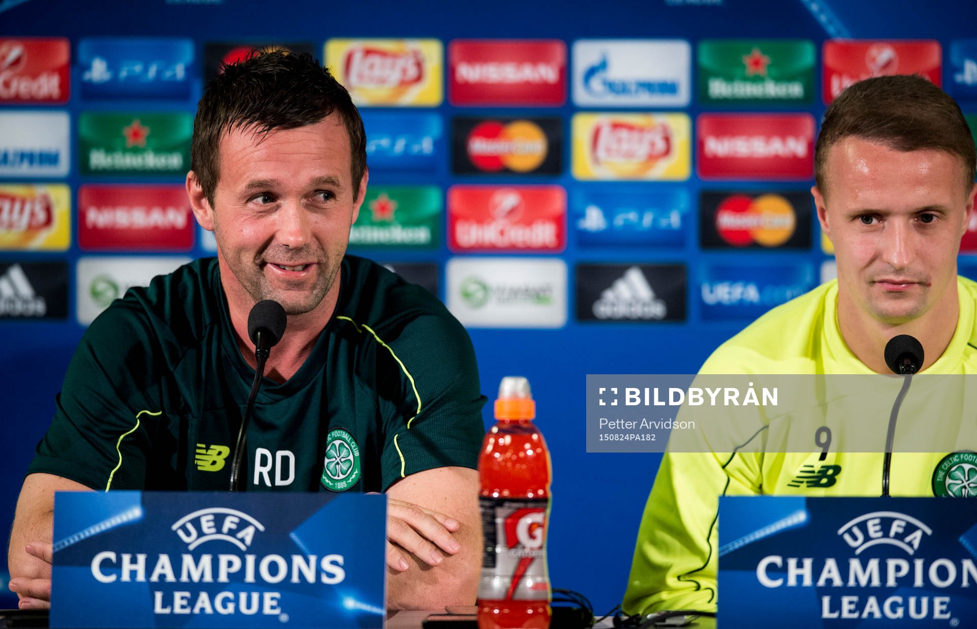 Celtics tränare Ronny Deila och Leigh Griffiths