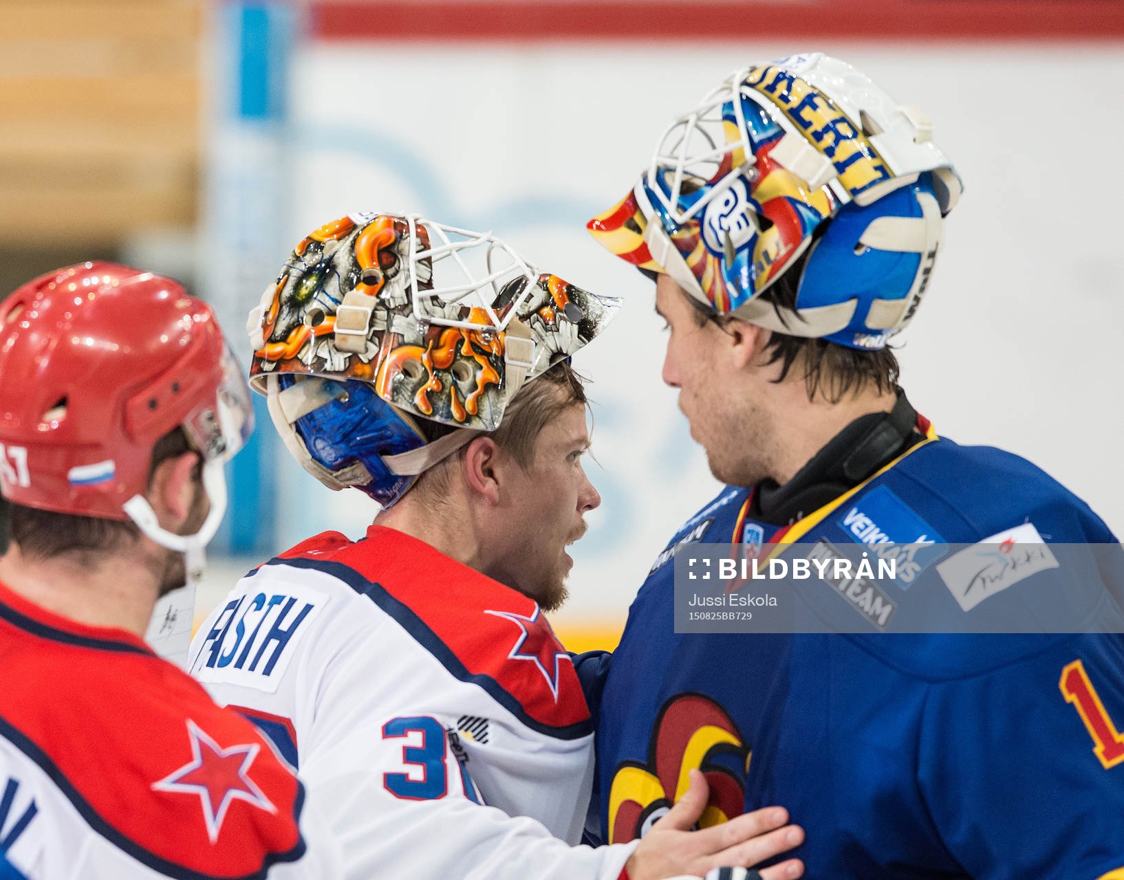 Jokerits målvakt Henrik Karlsson och Moskvas målvakt