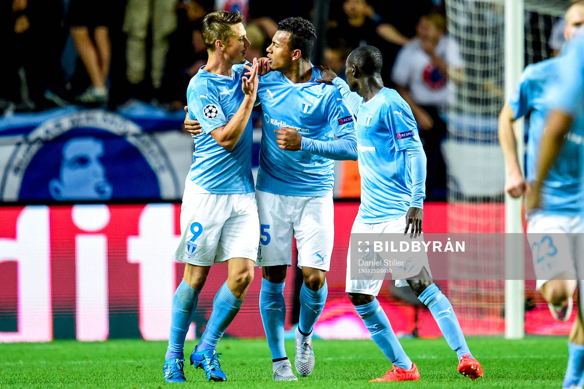 Malmö FFs Markus Rosenberg , Felipe Carvalho och Enock