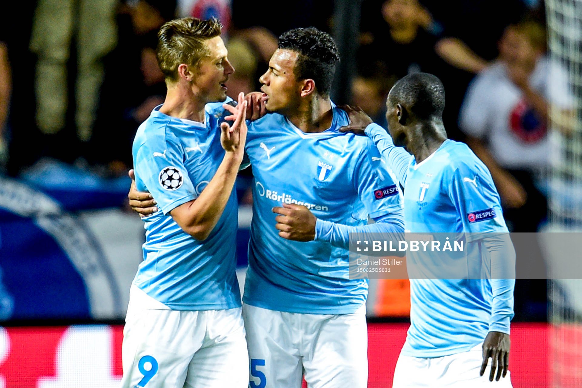Malmö FFs Markus Rosenberg , Felipe Carvalho och Enock