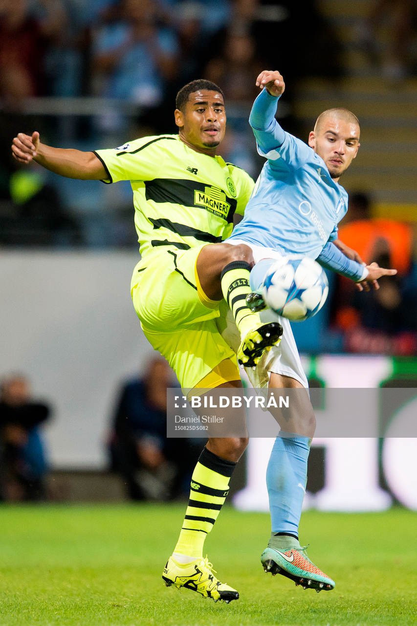 Celtics Saidy Janko och Malmö FFs Vladimir Rodic