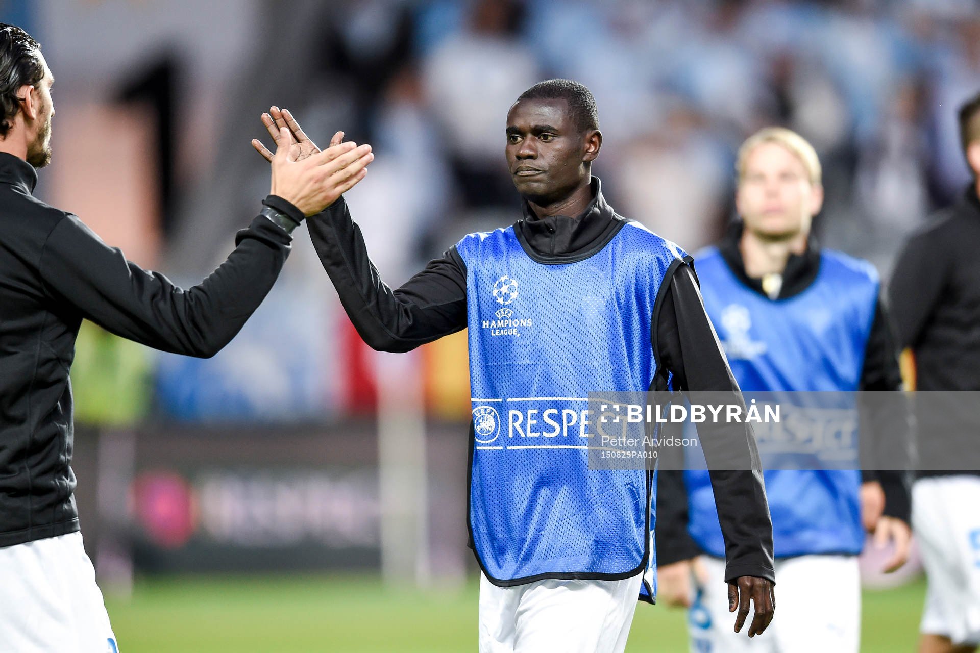 Malmö FFs Enock Kofi Adu före