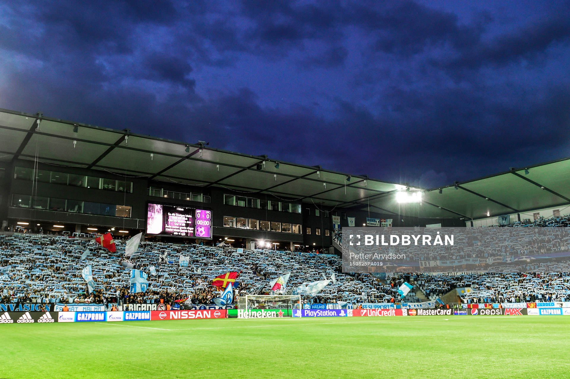 Swedbank Stadion före fotbollsmatchen mellan Malmö FF och