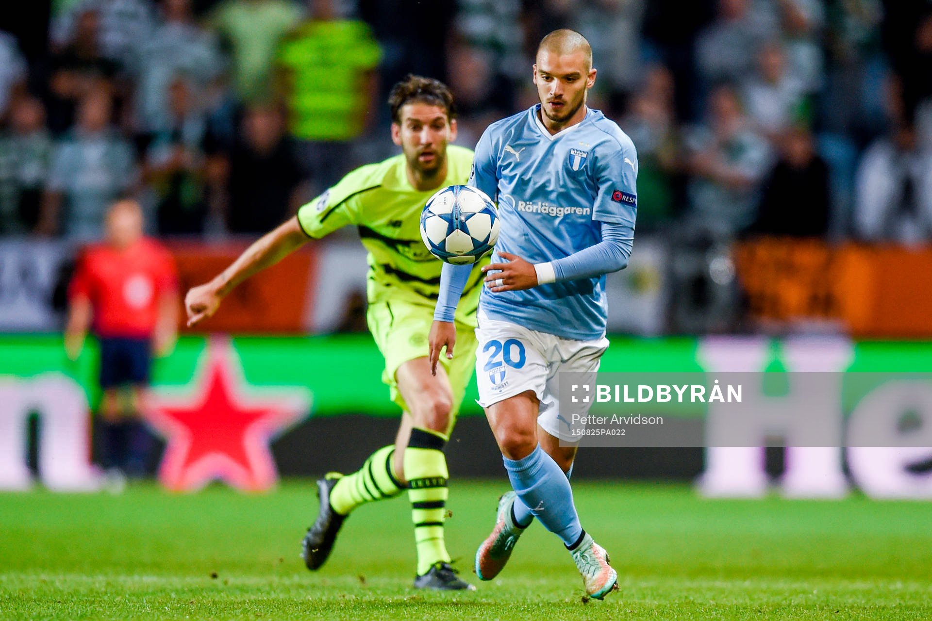 Celtics Charlie Mulgrew och Malmö FFs Vladimir Rodic