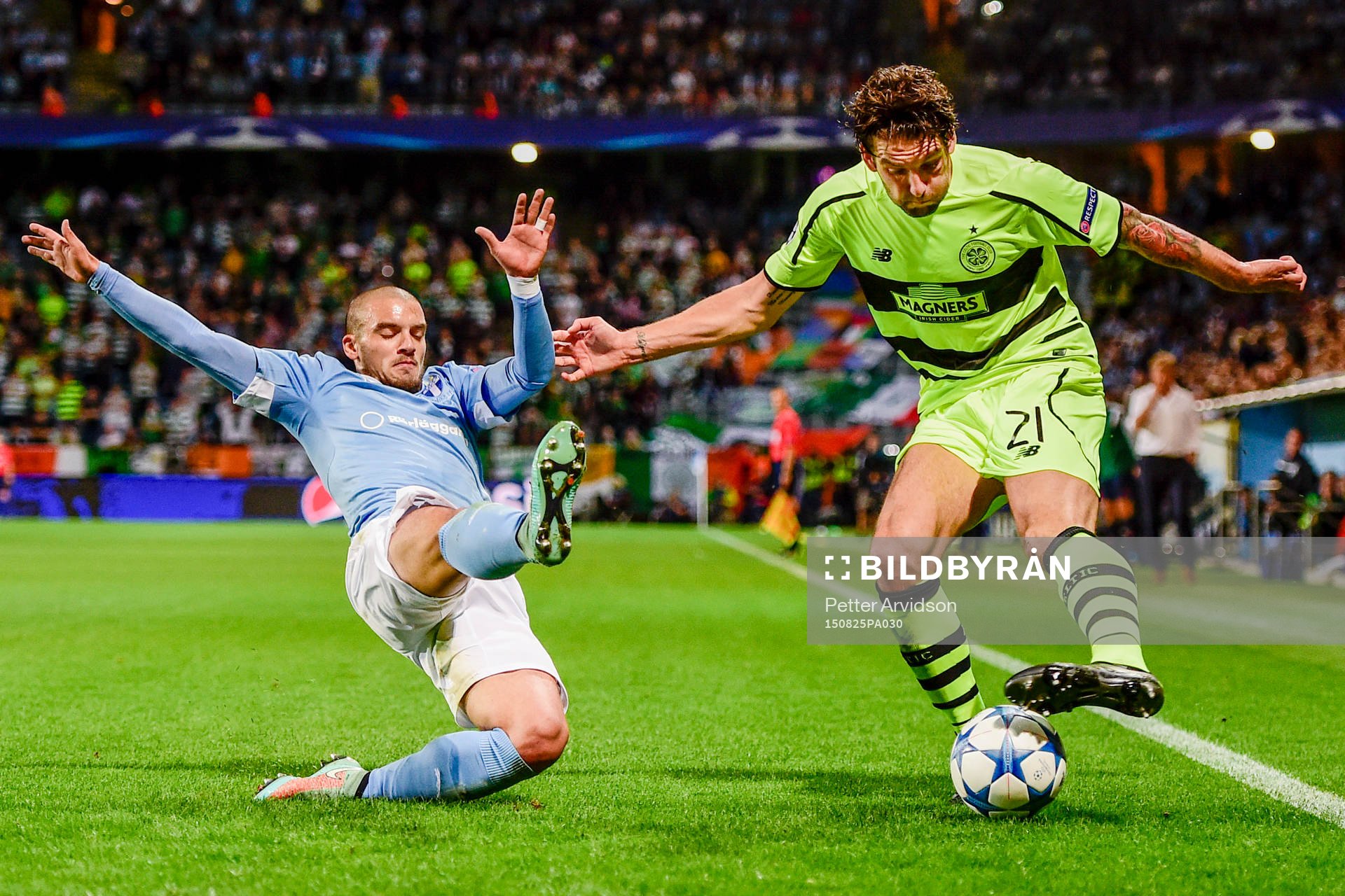 Malmö FFs Vladimir Rodic och Celtics Charlie Mulgrew