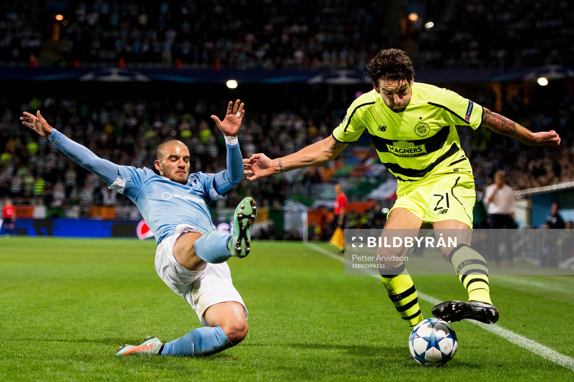Malmö FFs Vladimir Rodic och Celtics Charlie Mulgrew