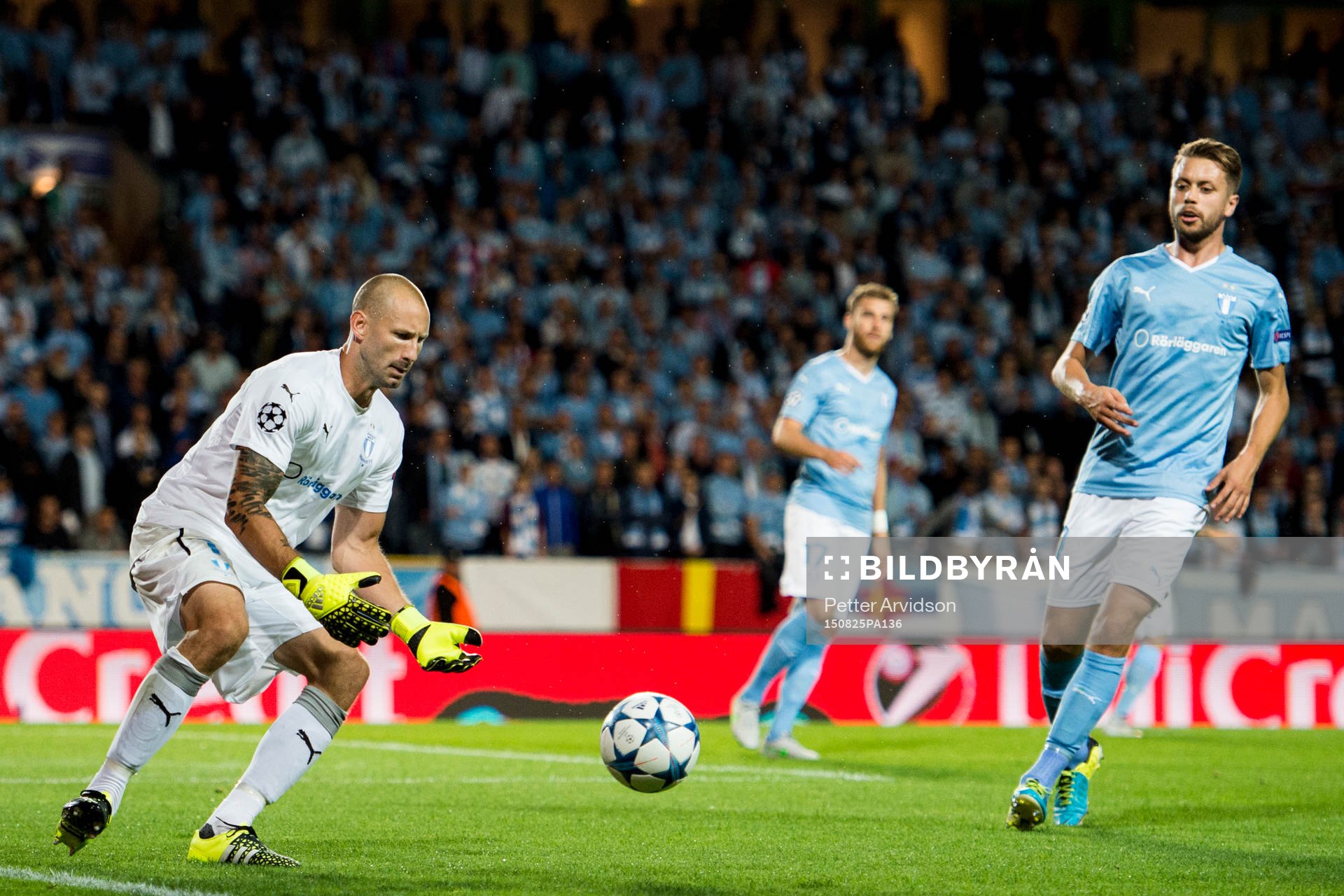 Malmö FFs målvakt Johan Wiland och Kari Arnason