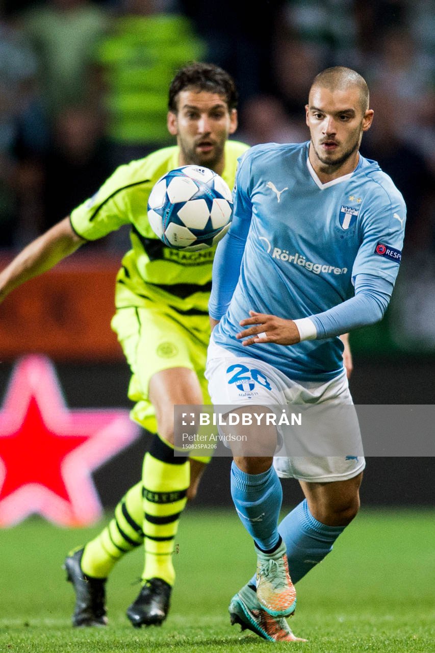 Malmö FFs Vladimir Rodic och Celtics Charlie Mulgrew
