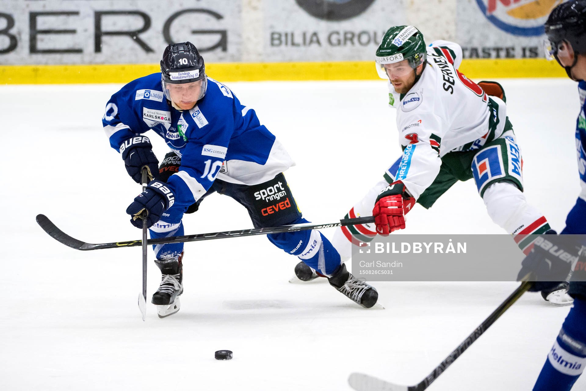 Karlskogas Marcus Nilsson och Frölundas Spencer Abbott
