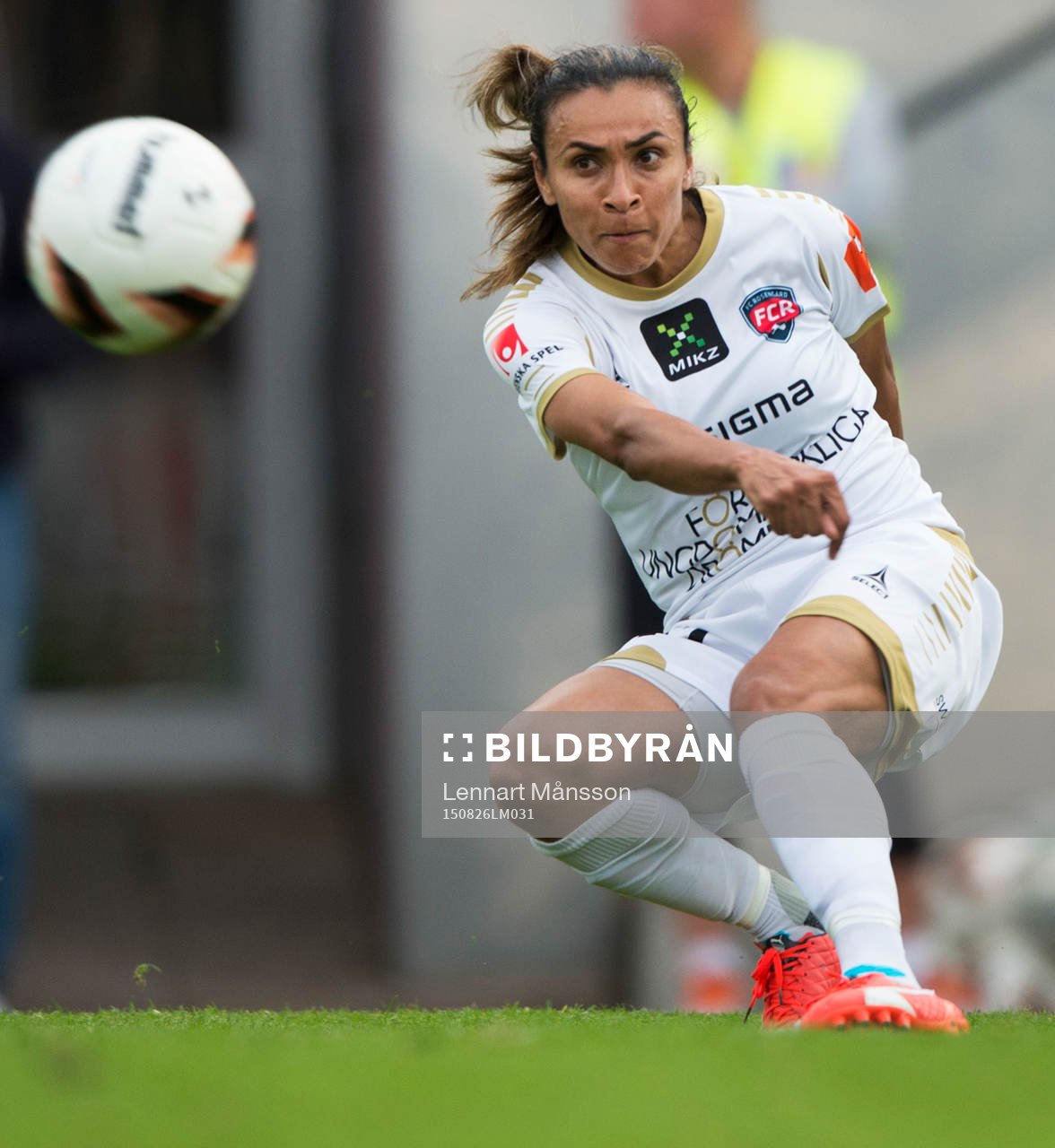 Malmös Marta  i matchen i damallsvenskan mellan