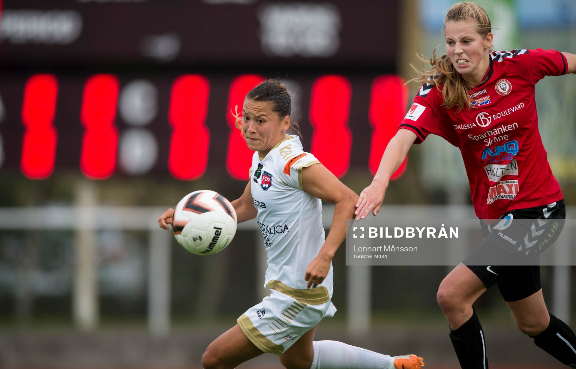 Kristianstads Amanda Edgren jagar Malmös Alexandra Lowe