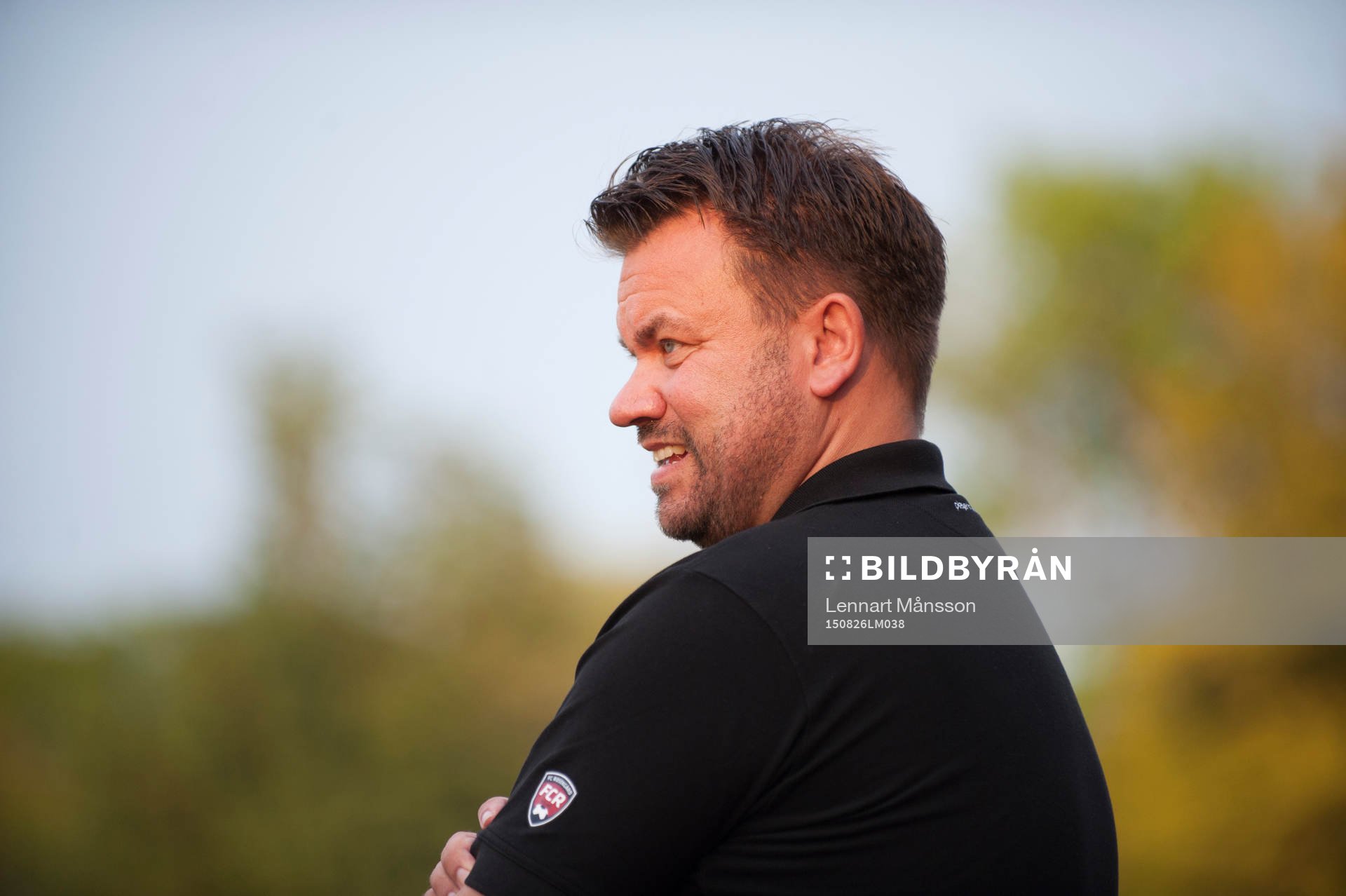 Malmös tränare Jack Jensen i matchen i damallsvenskan