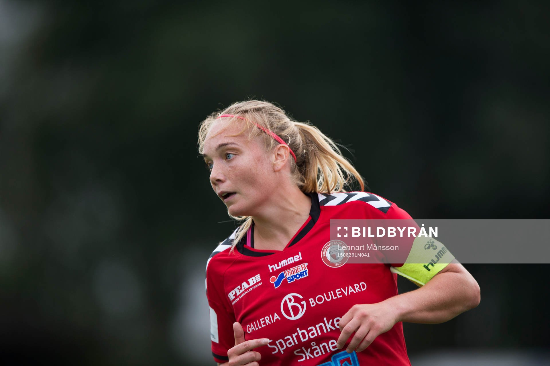 Kristianstads Margret Vidarsdottir i matchen i