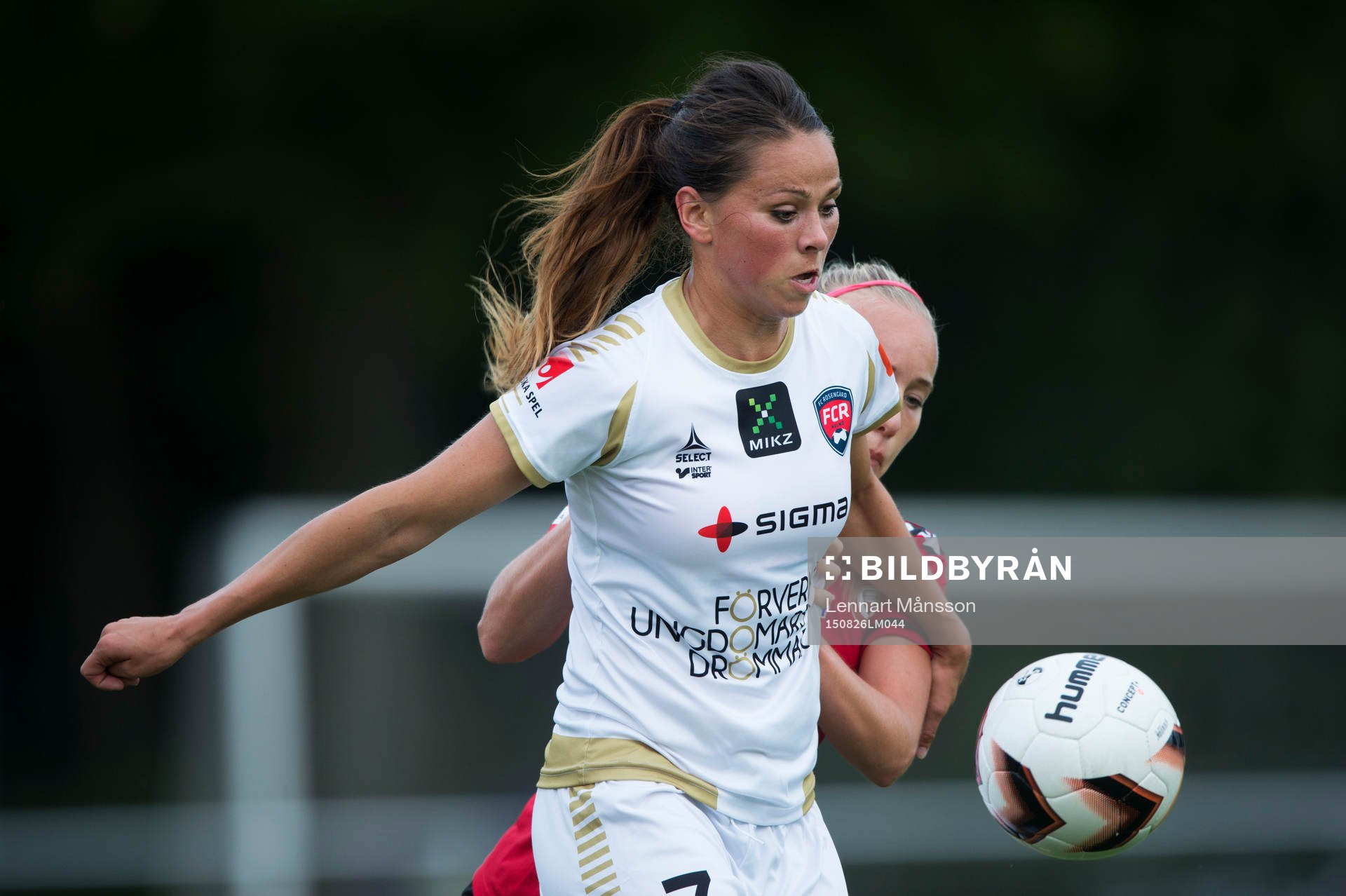 Rosengårds Sara Björk Gunnarsdottir i matchen i