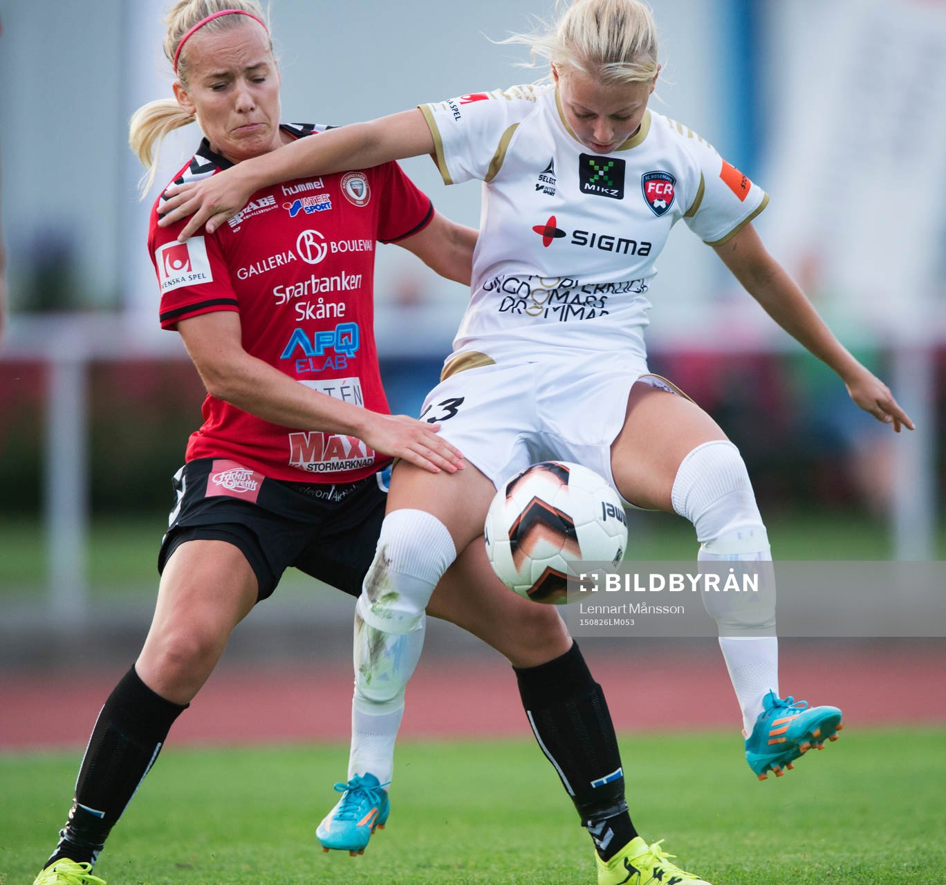 Kristianstads Elisa Vidarsdottir och Rosengårds Nathalie