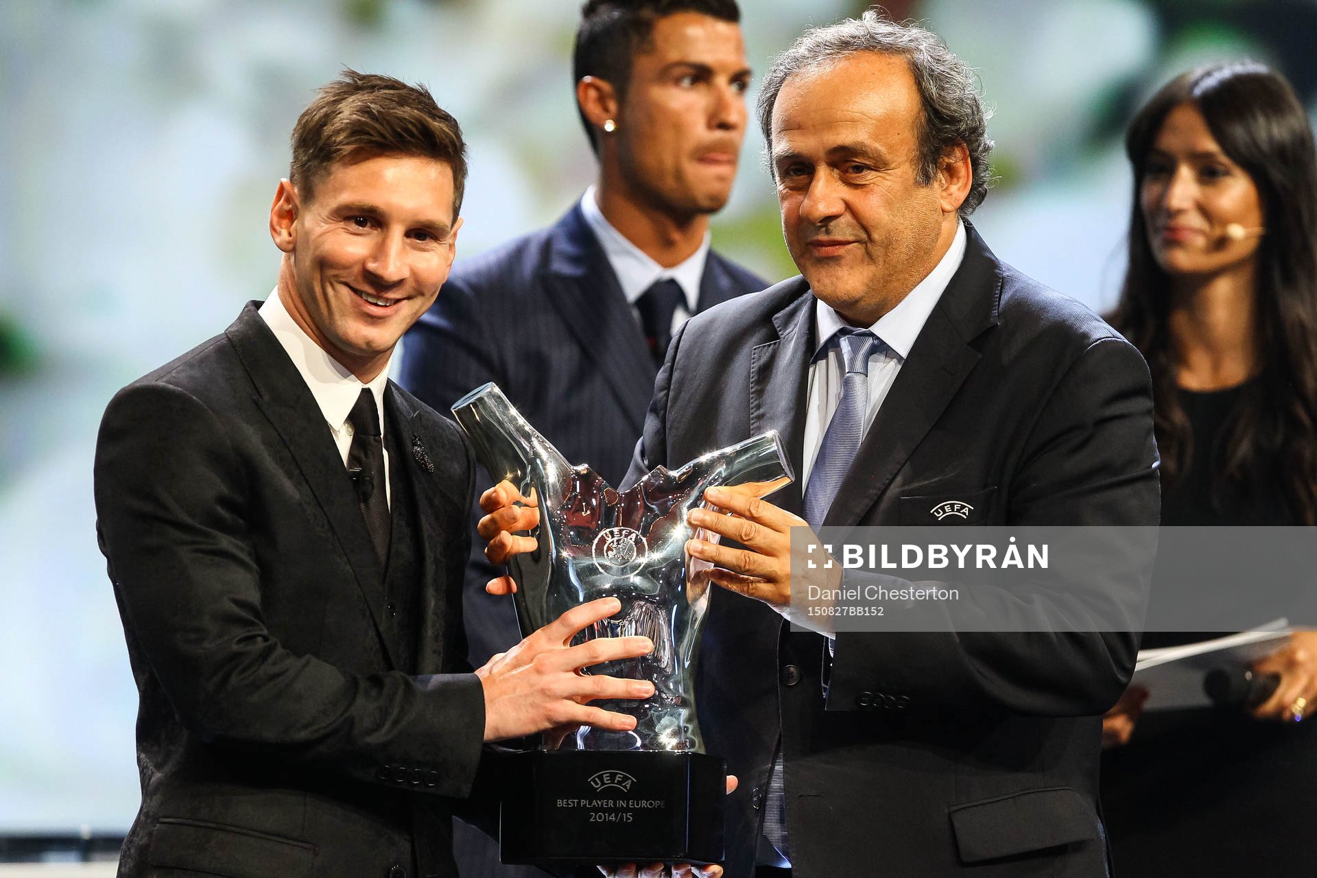 Lionel Messi, Barcelona och Michel Platini, UEFA President