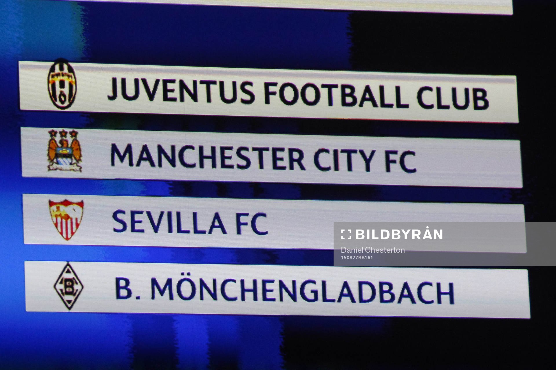 Grupp D  består av Juventus, Manchester City, Sevilla och Borussia Mönchengladbach under lottningen av gruppspelet i Champions League den 27 augusti 2015 i Monaco.