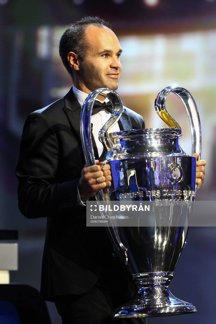 Andres Iniesta, Barcelona med Champions League pokalen