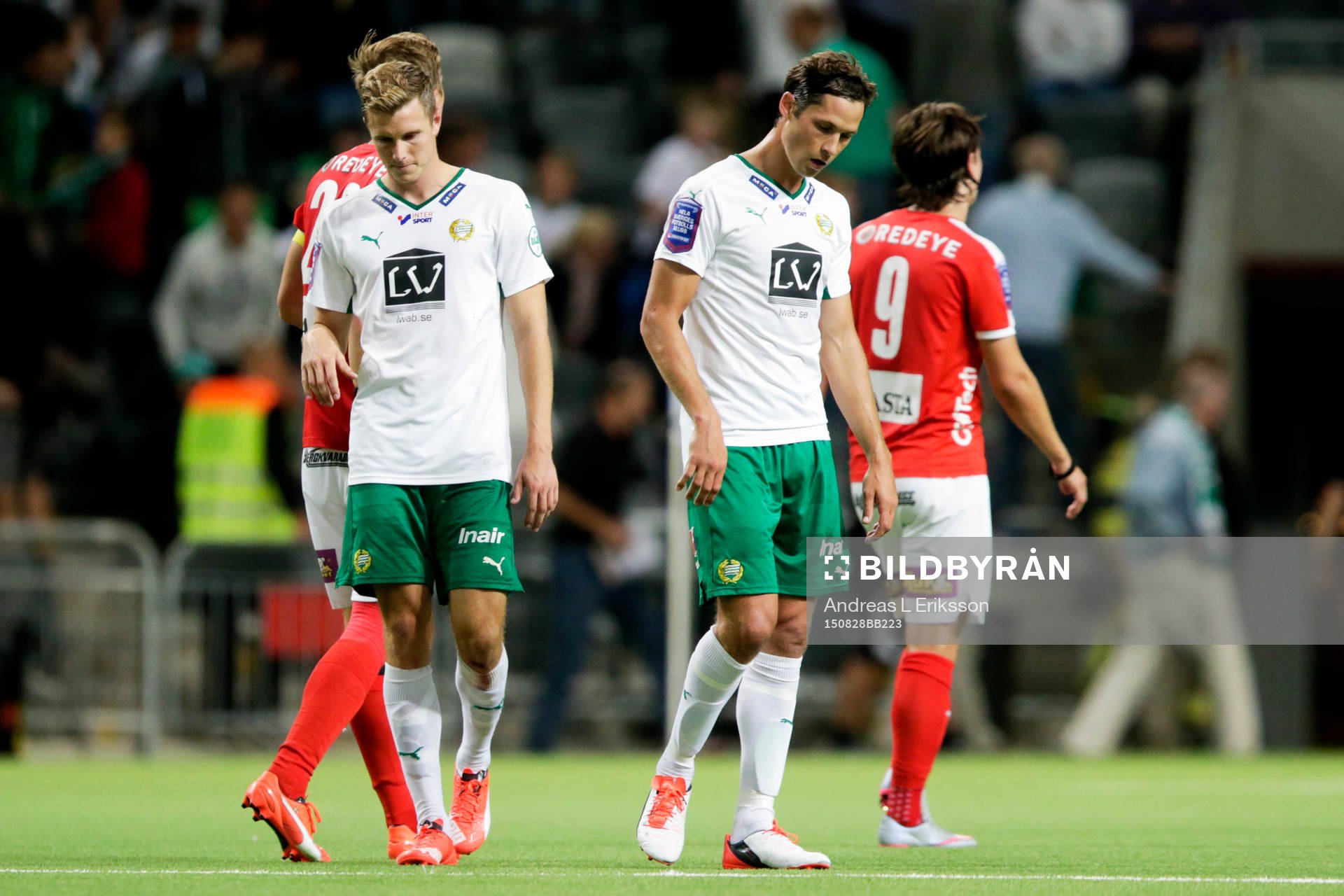 Hammarbys Richard Magyar och Philip Haglund deppar