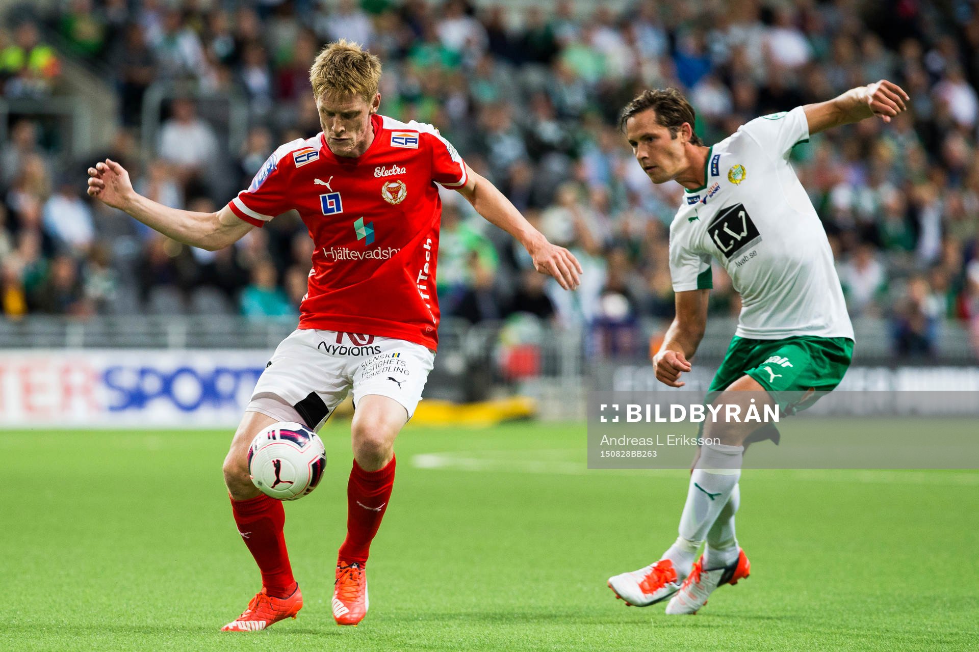 Kalmars Rasmus Elm och Hammarbys Philip Haglund