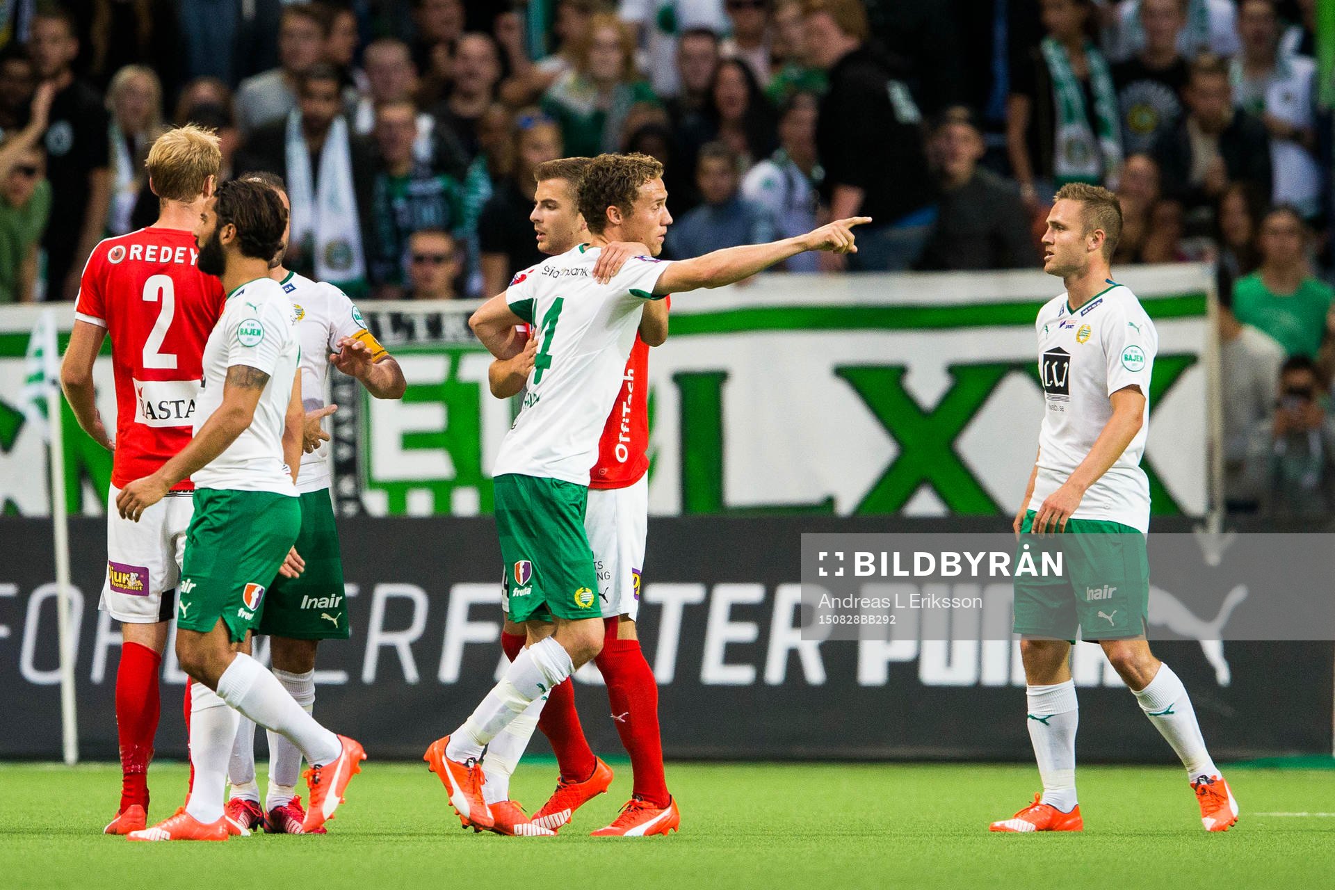 under fotbollsmatchen i Allsvenskan mellan Hammarby och