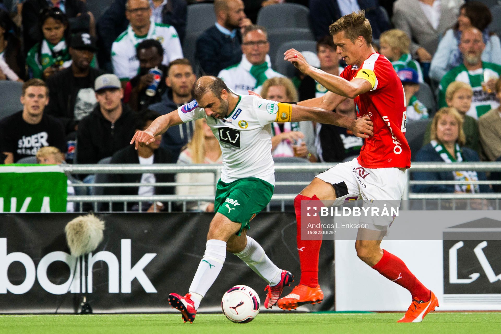 Hammarbys Kennedy Bakircioglu och Kalmars Stefan Larsson