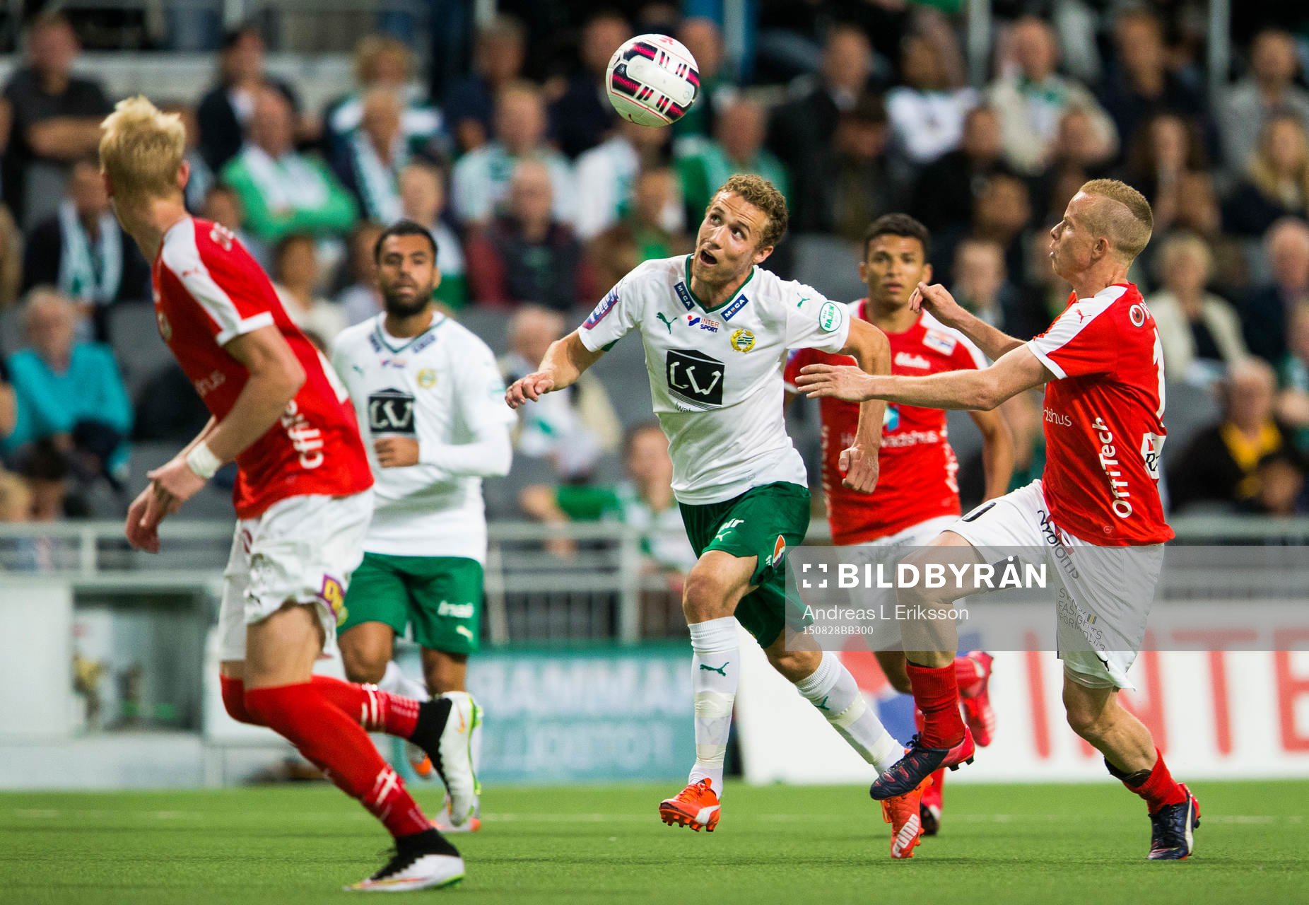Hammarbys Fredrik Torsteinbö och Kalmars Tobias Eriksson