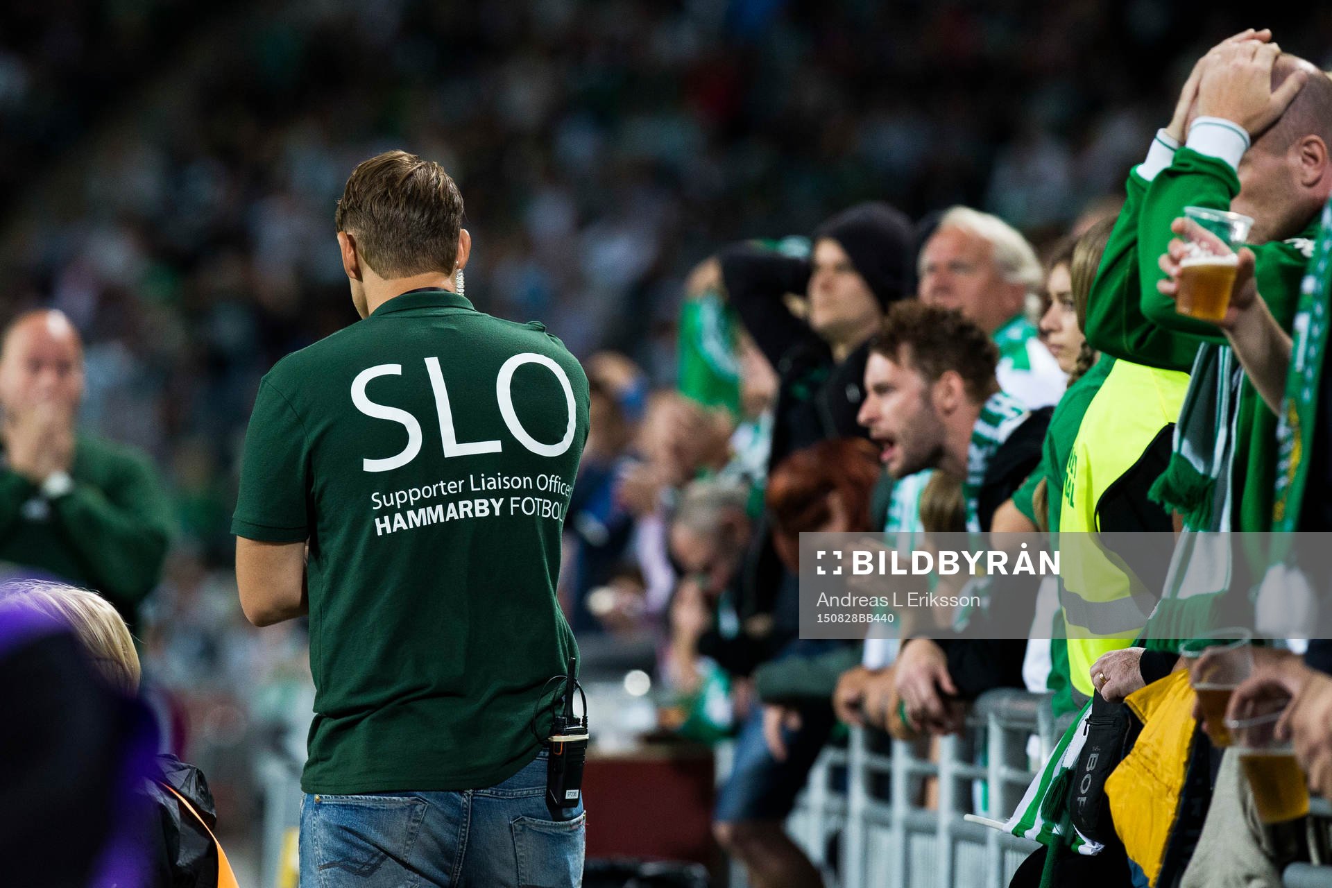 er under fotbollsmatchen i Allsvenskan mellan Hammarby och