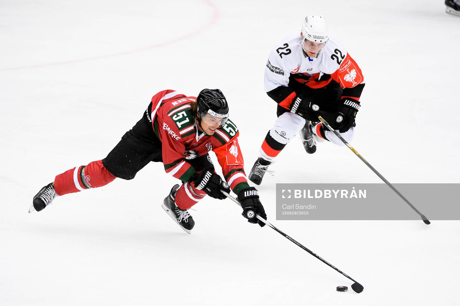 Frölundas Mats Rosseli Olsen och Jyväskyläs Janne Tavi
