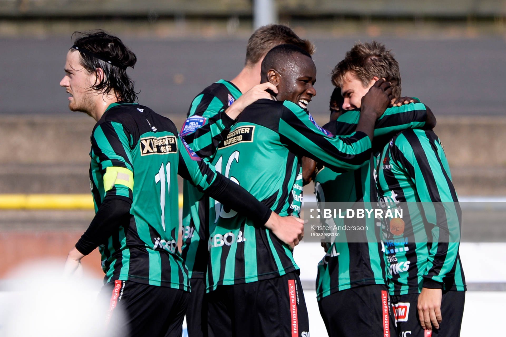 Varbergs Nsima Peter jublar
