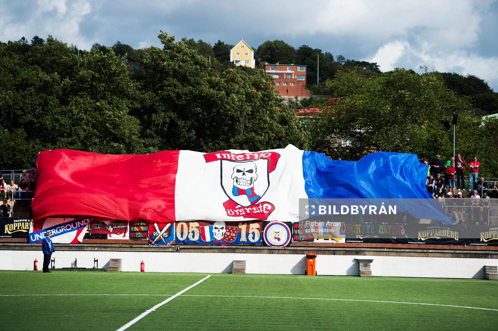 Örgrytes fans med tifo