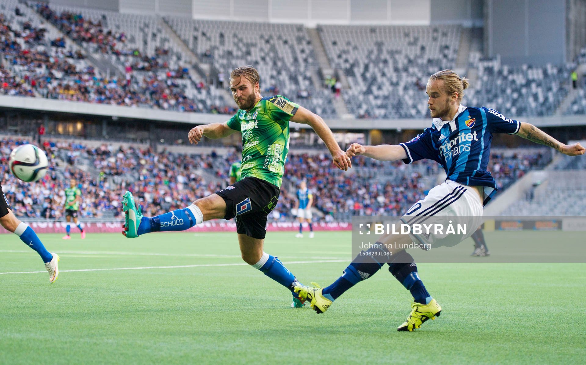 Halmstads Jesper Westerberg och Djurgårdens Daniel Berntsen