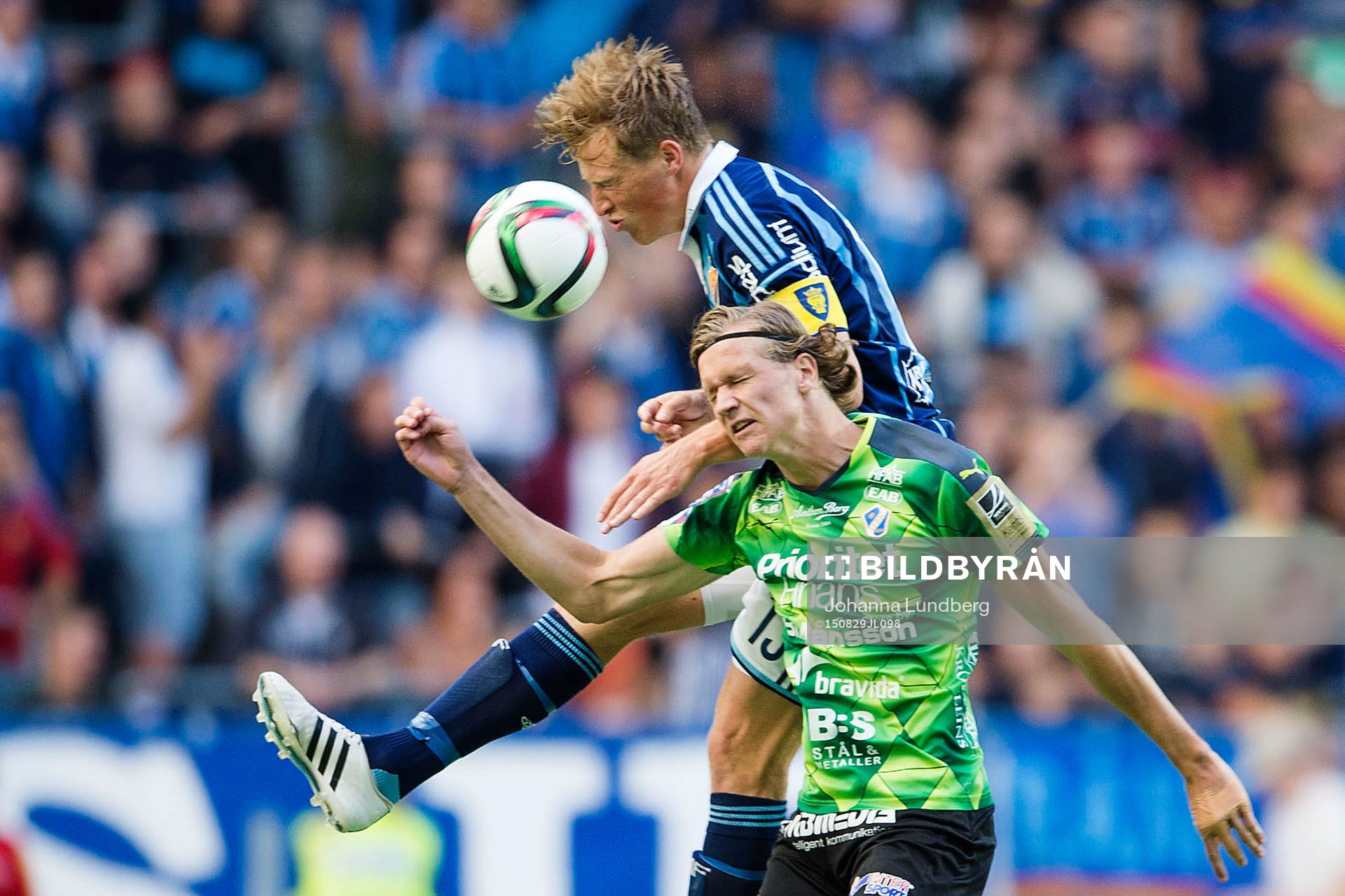 Djurgårdens Emil Bergström och Halmstads Alexander