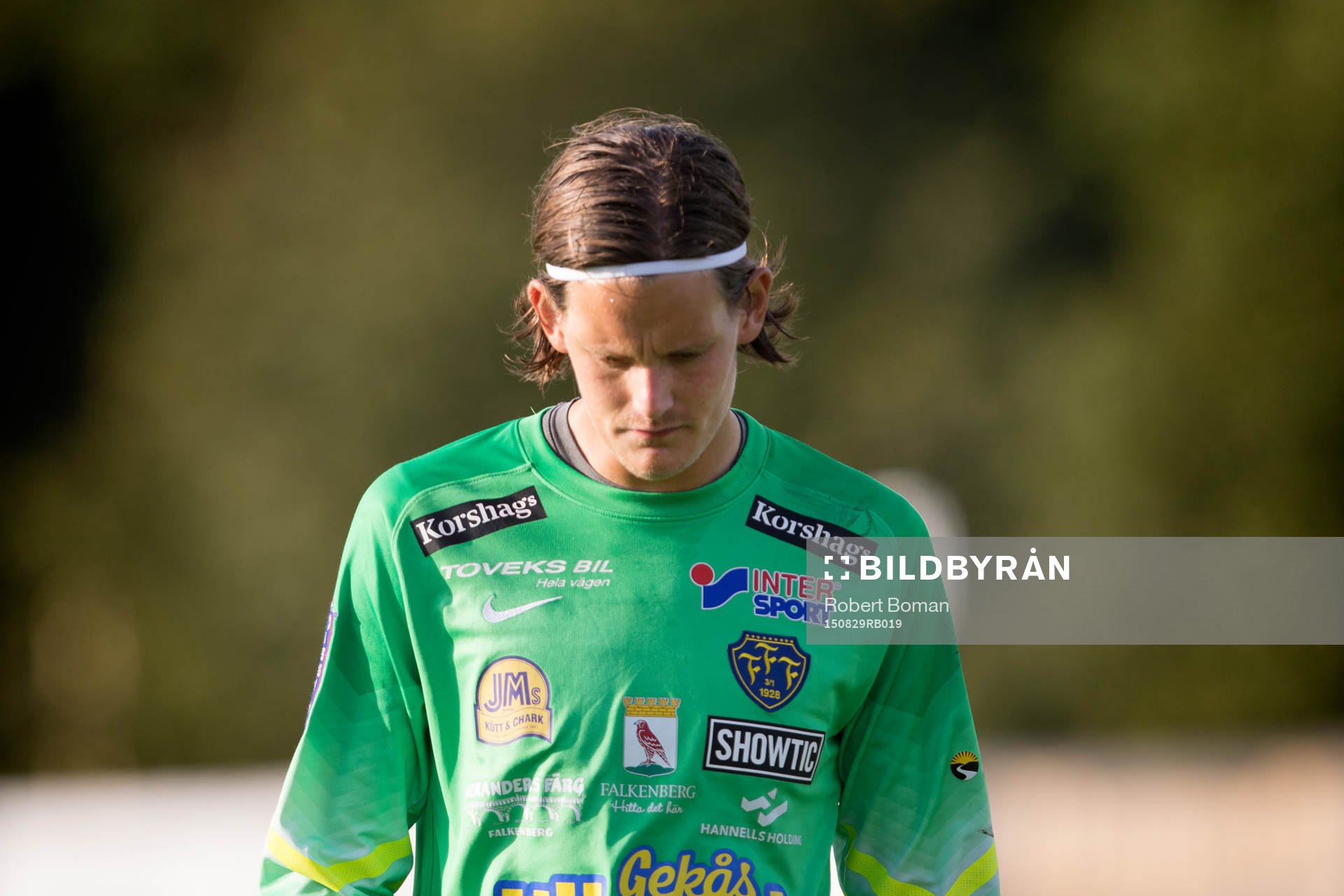 Falkenbergs målvakt Otto Martler deppar